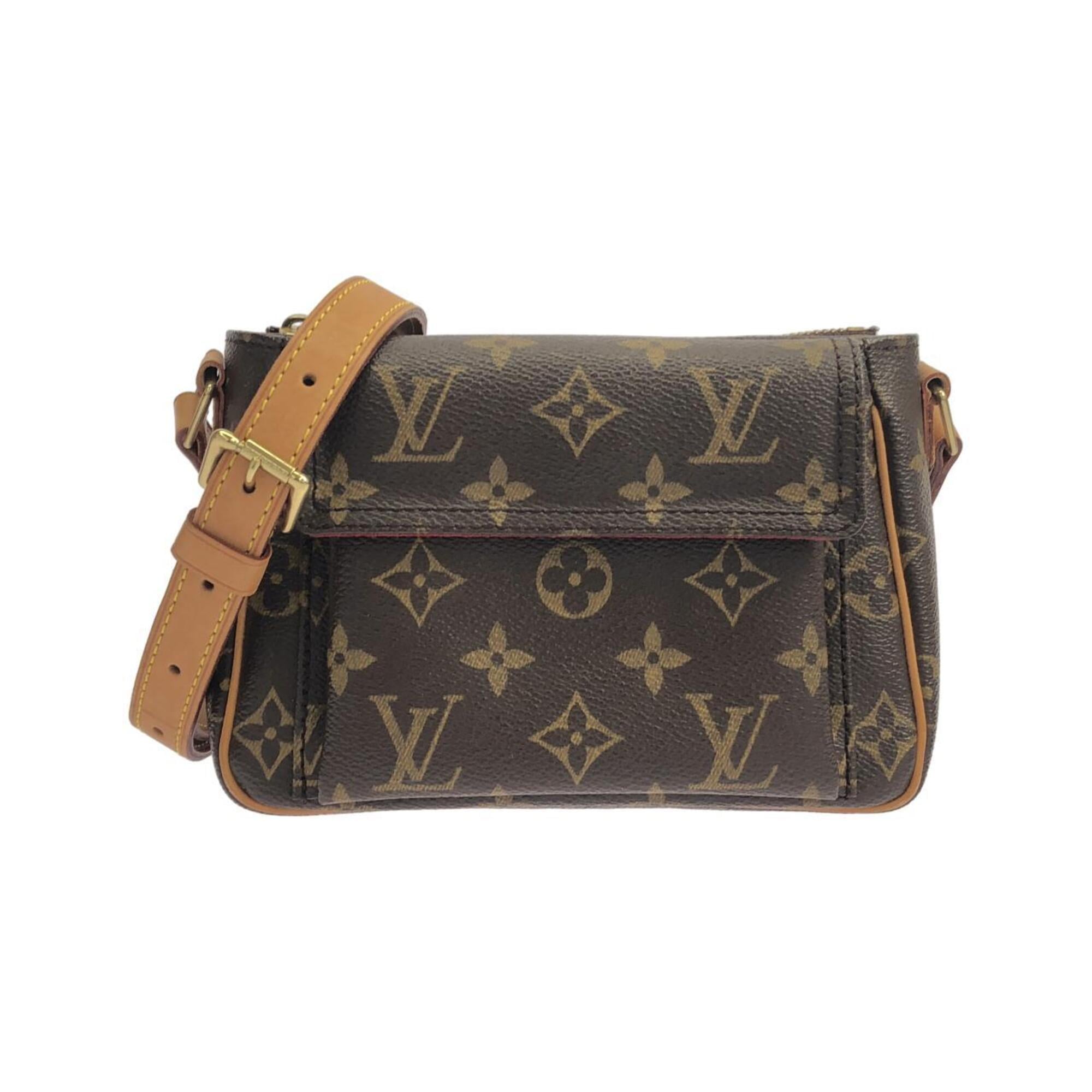 Louis Vuitton Marron Coated Canvas Shoulder Bag (Pre-Owned)