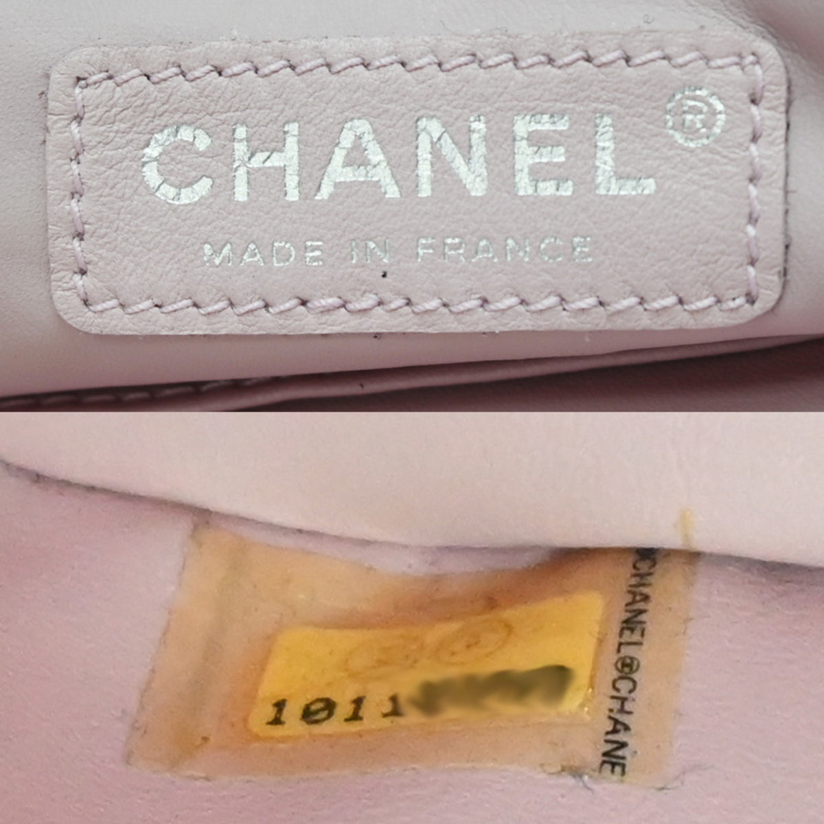 Chanel Black Pink Canvas Pile Fabric Tote Bag (Pre-Owned)