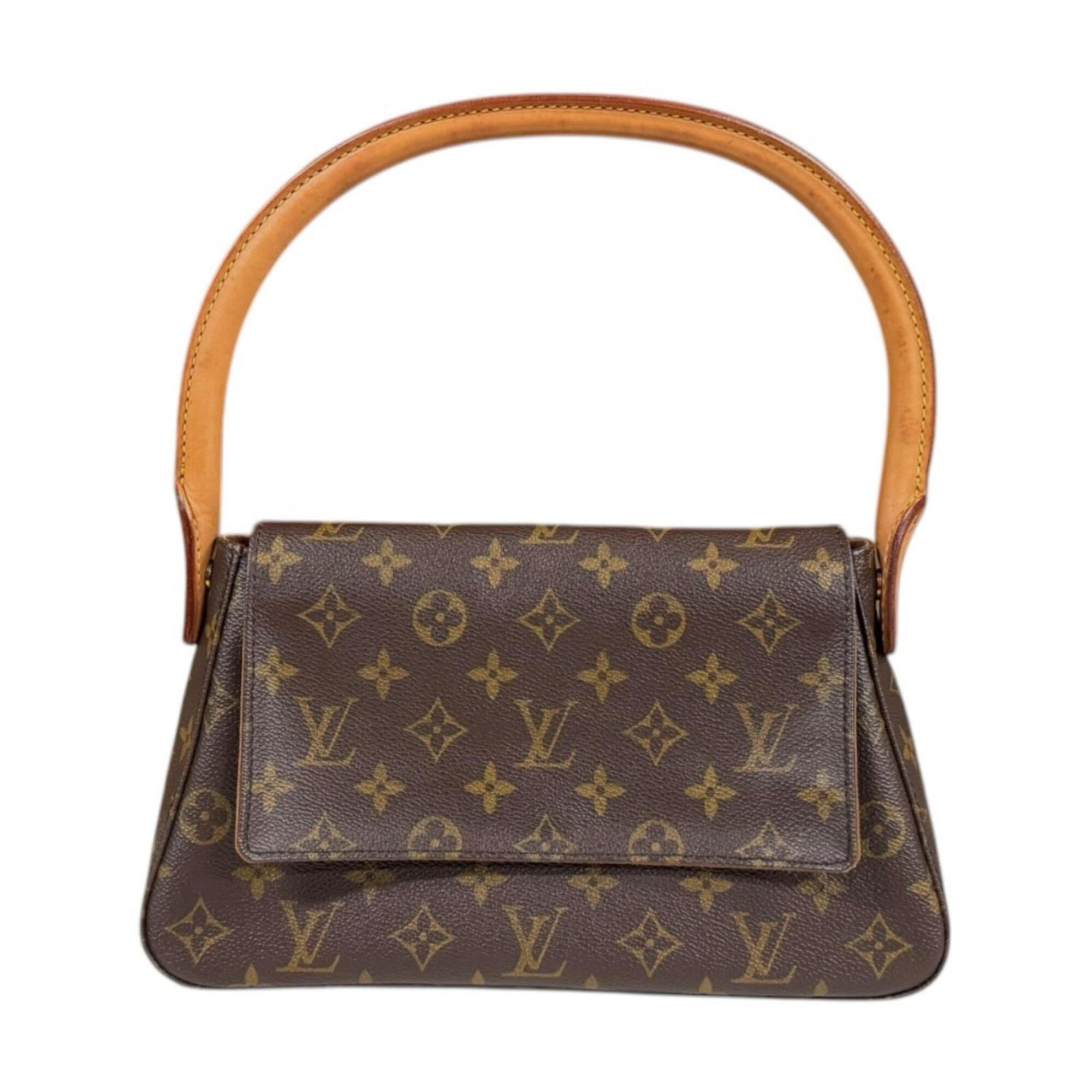 Louis Vuitton Brown Monogram Canvas Handbag (Pre-Owned)