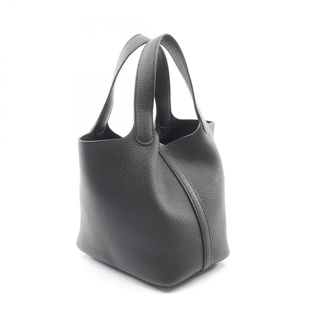 Hermes Black Taurillon Clemence Leather Leather Handbag (Pre-Owned)