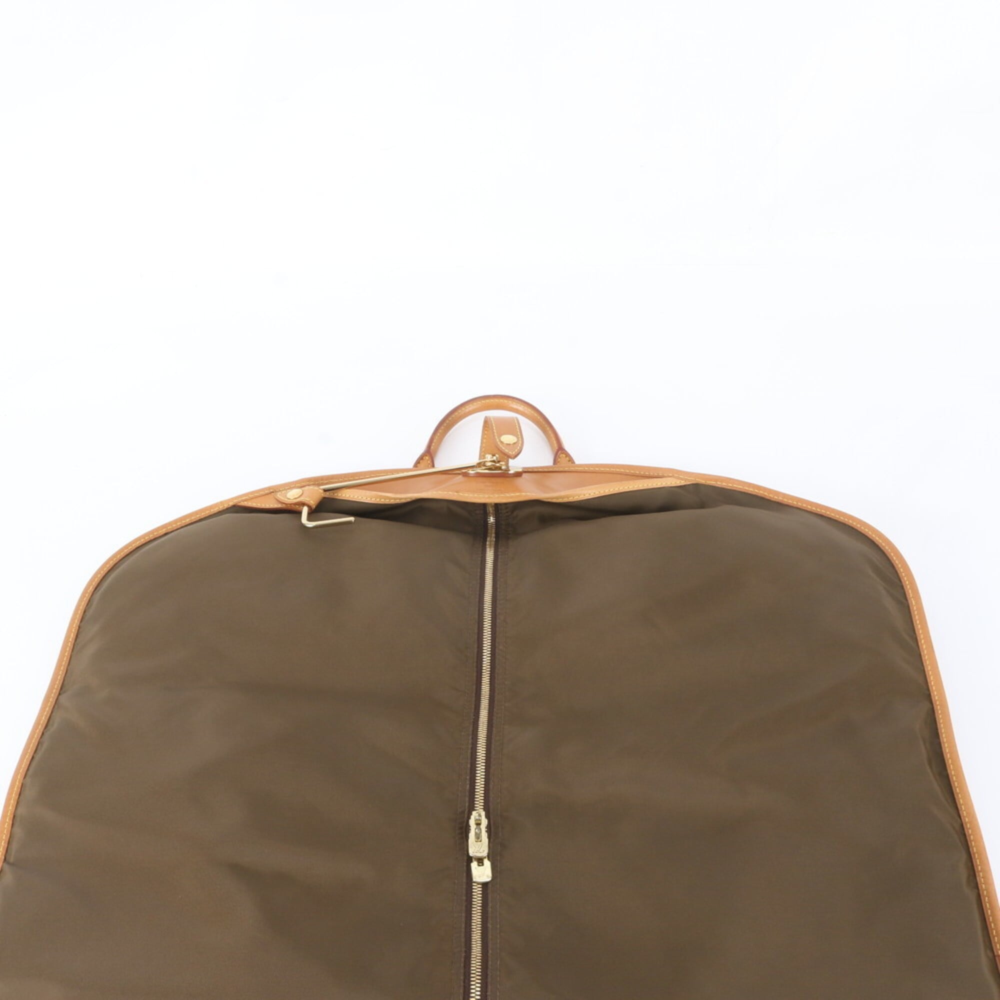 Louis Vuitton Brown Leather Coated Canvas Boston Bag (Pre-Owned)