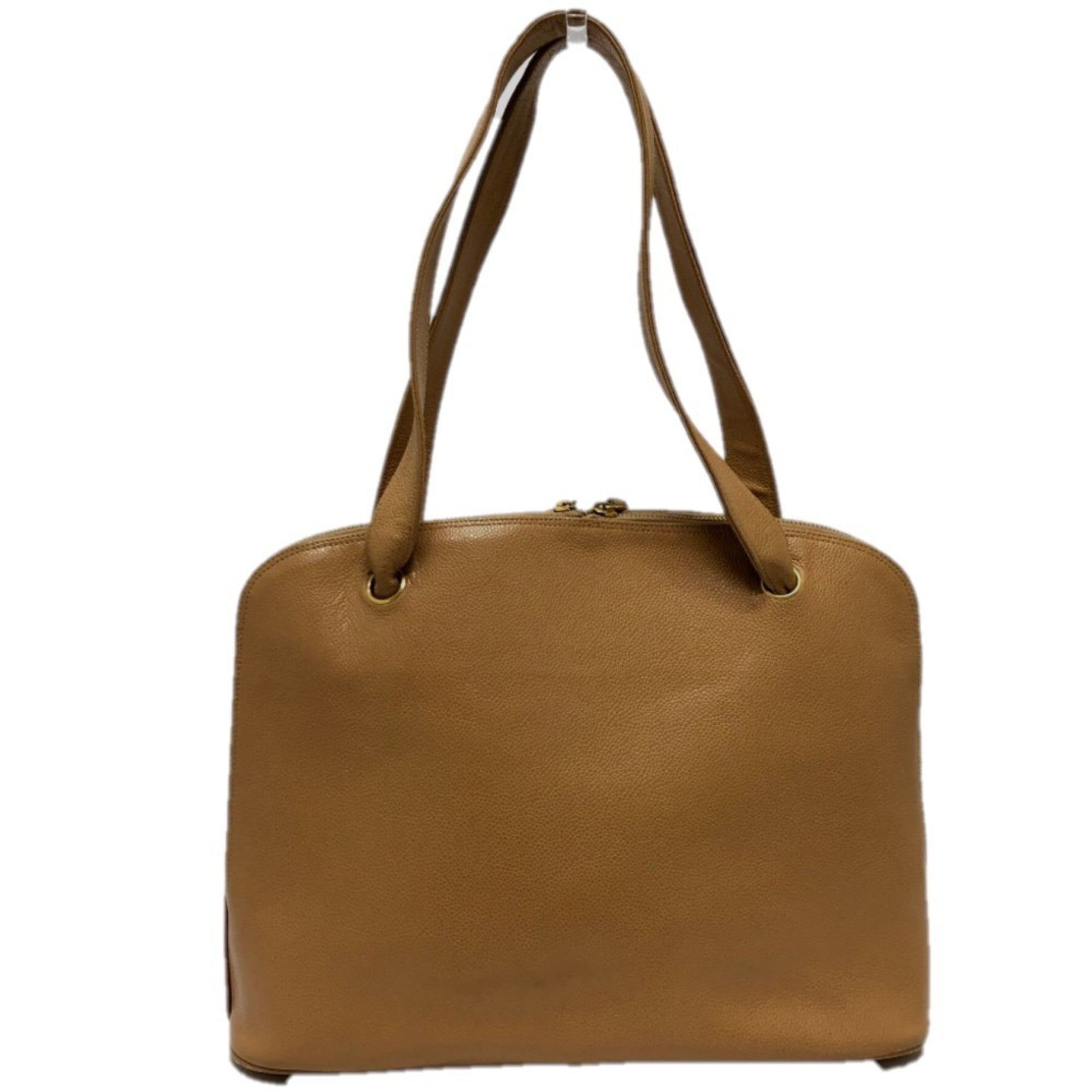 Chanel Beige Grained Calfskin Tote Bag (Pre-Owned)