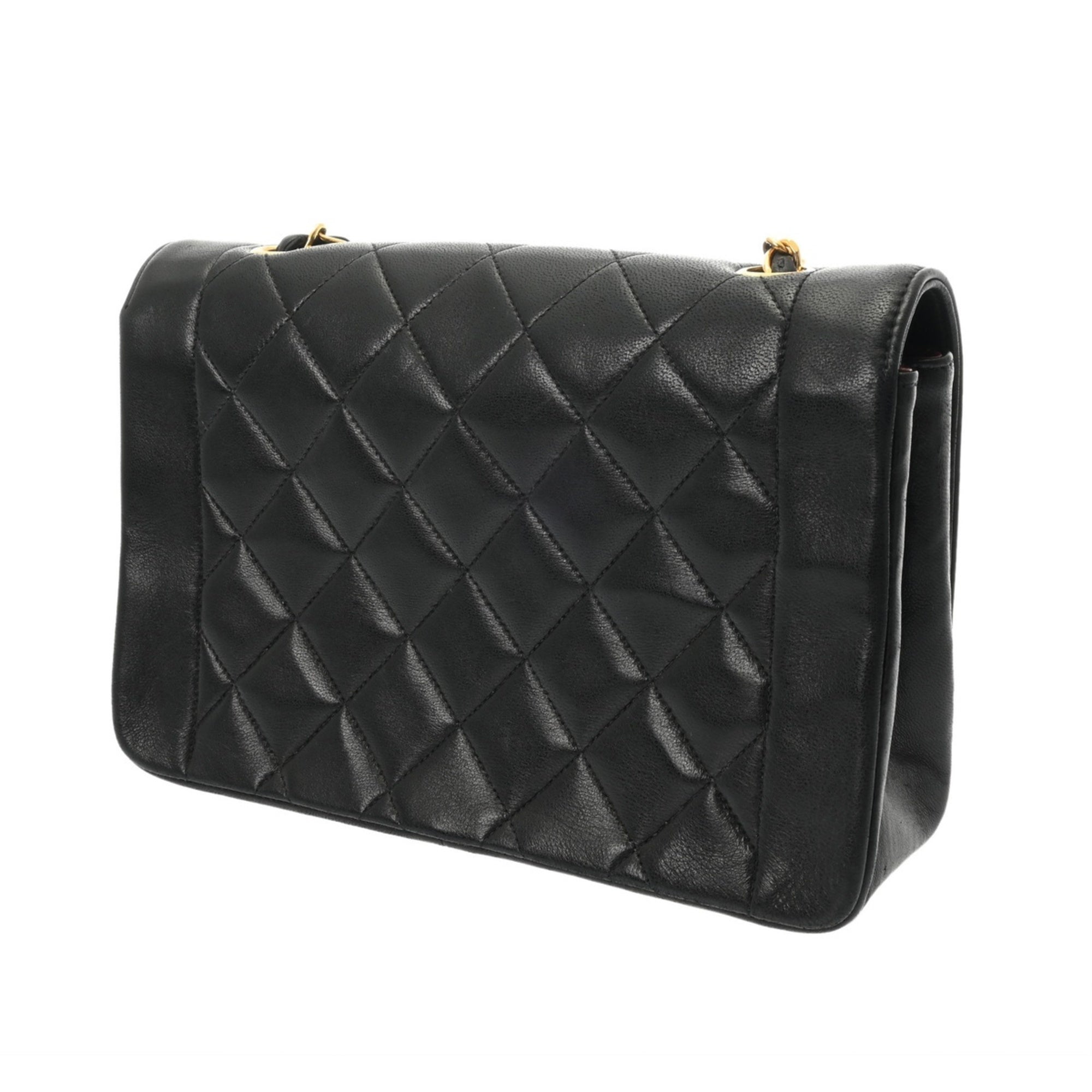 Chanel Black Leather Shoulder Bag (Pre-Owned)