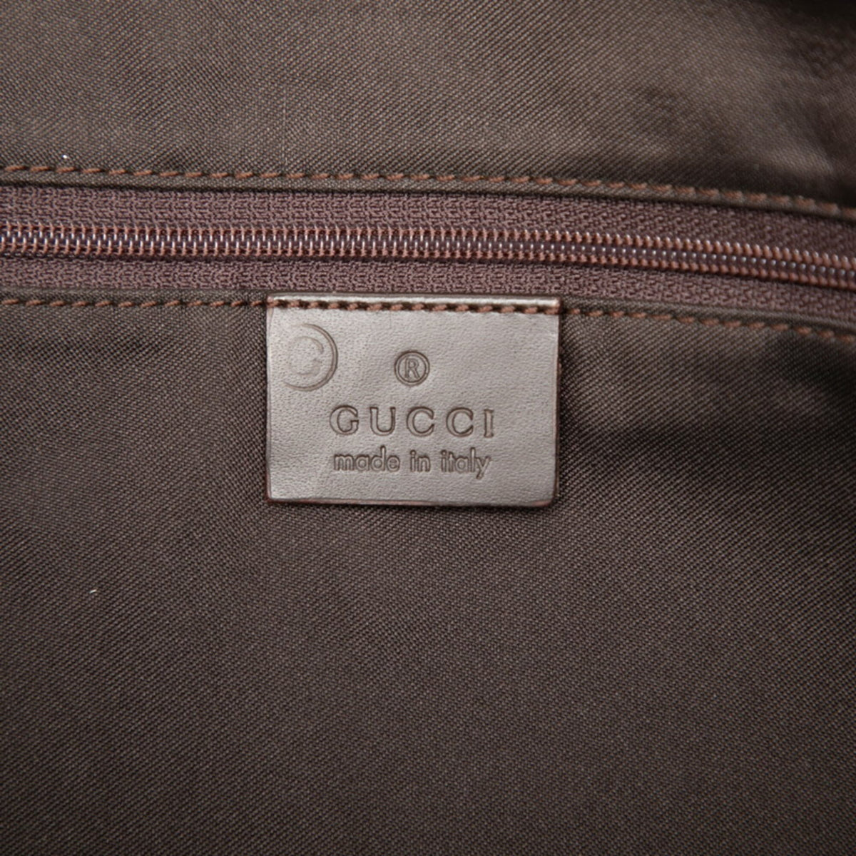 Gucci Beige Nylon Leather Shoulder Bag (Pre-Owned)