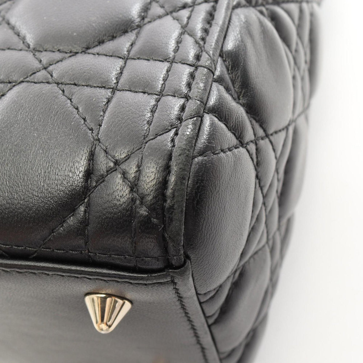 Christian Dior Black Leather Handbag (Pre-Owned)