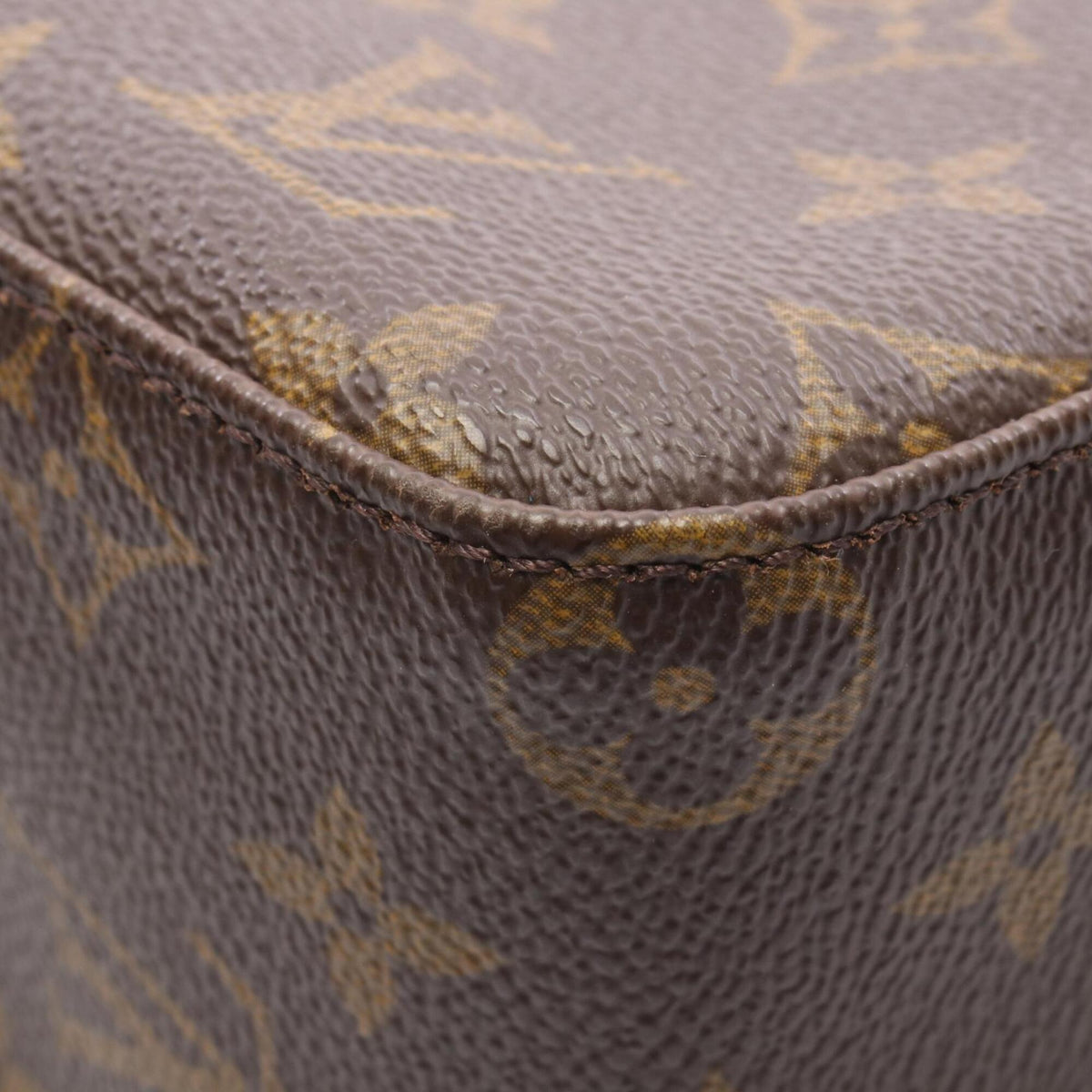 Louis Vuitton Brown Monogram Coated Canvas Monogram Leather Handbag Shoulder Bag (Pre-Owned)