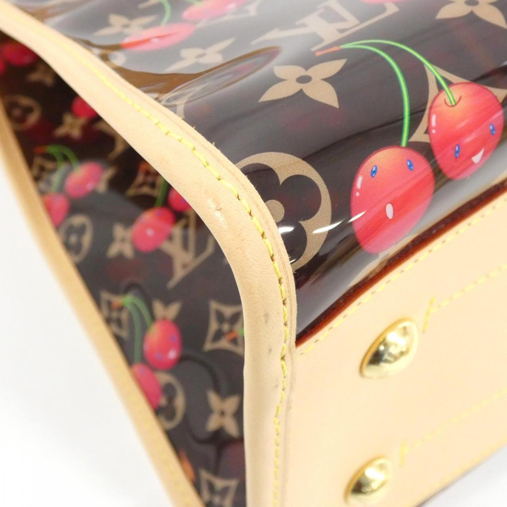 Louis Vuitton Marron Pvc Handbag Pouch (Pre-Owned)
