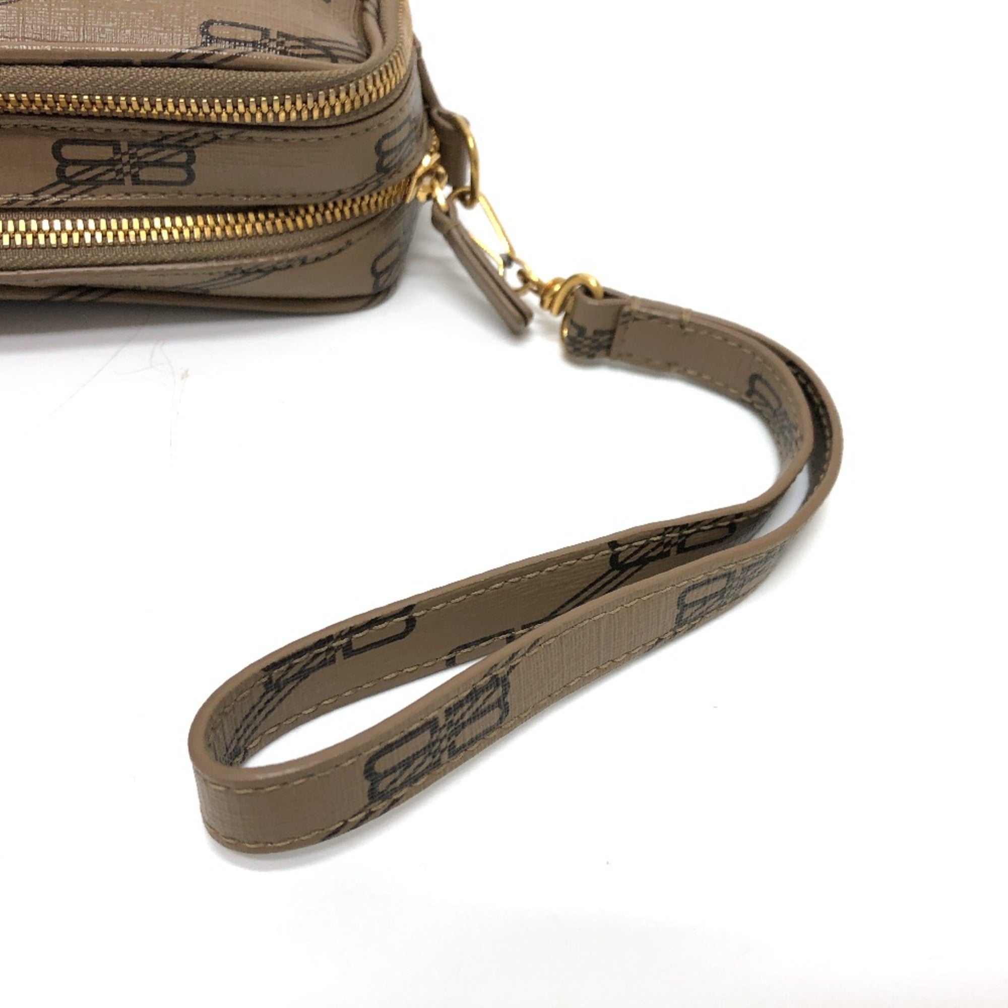 Balenciaga Brown Leather Clutch Bag (Pre-Owned)