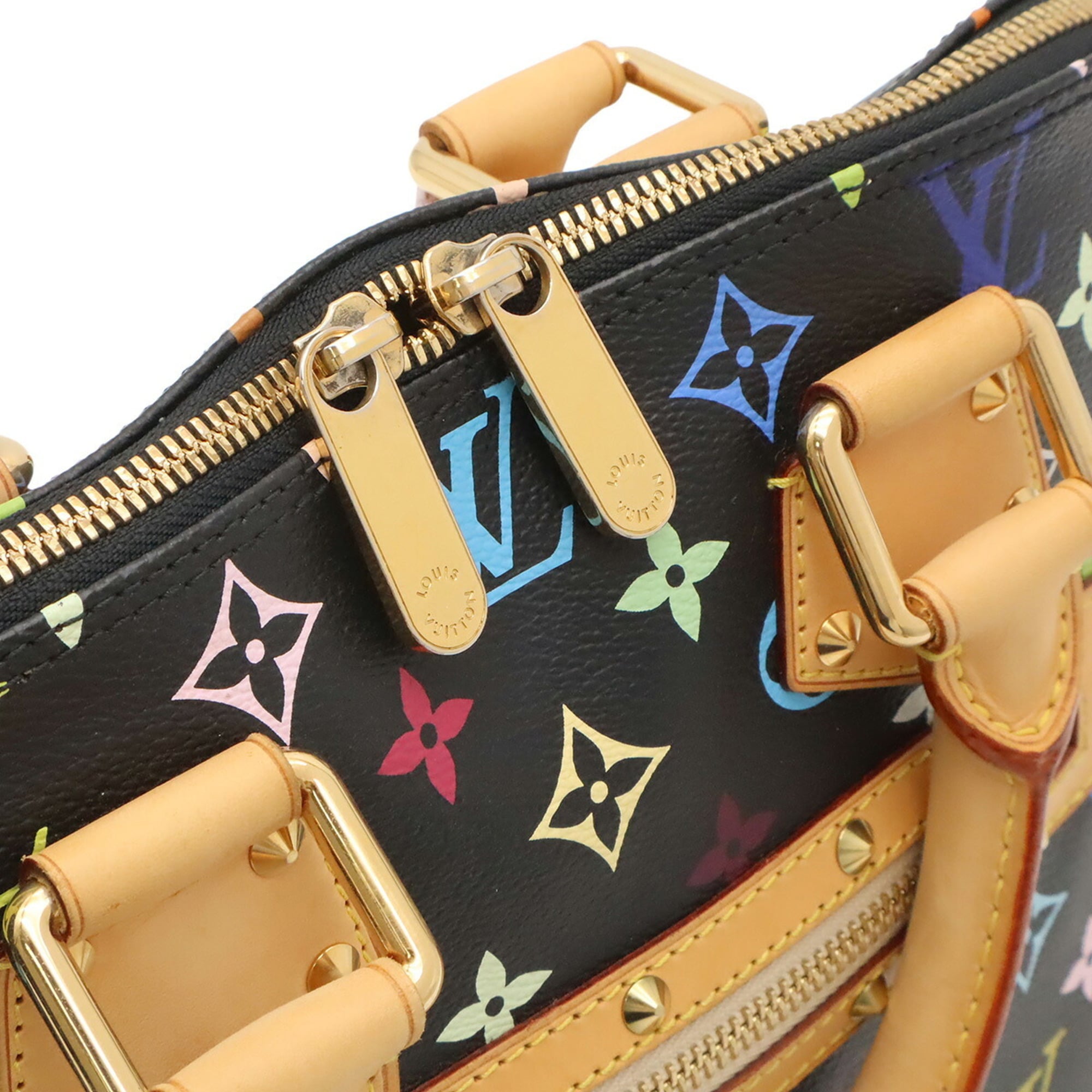 Louis Vuitton Noir Monogram Canvas Handbag (Pre-Owned)