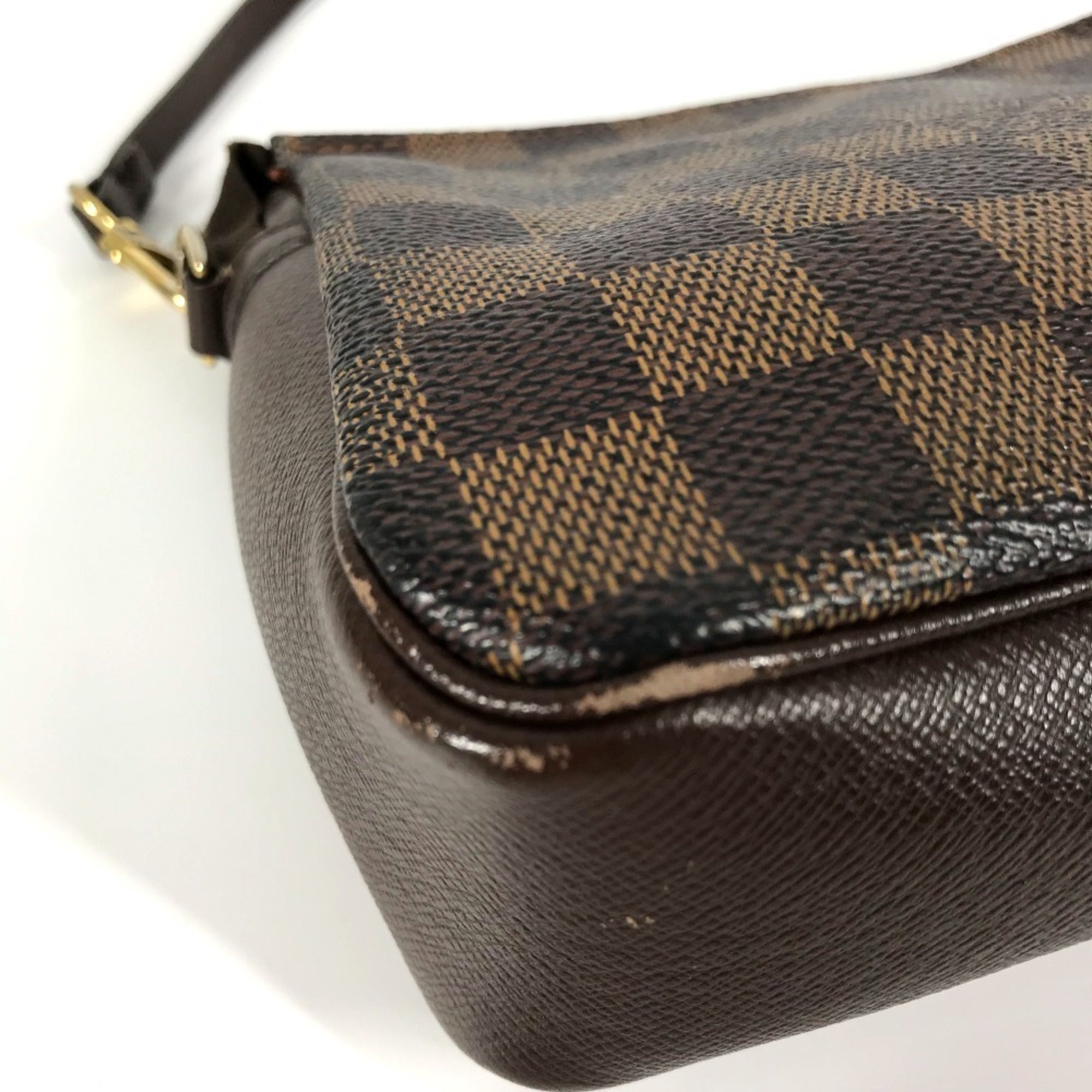 Louis Vuitton Damier Brown Ebene Damier Canvas Handbag Shoulder Bag (Pre-Owned)