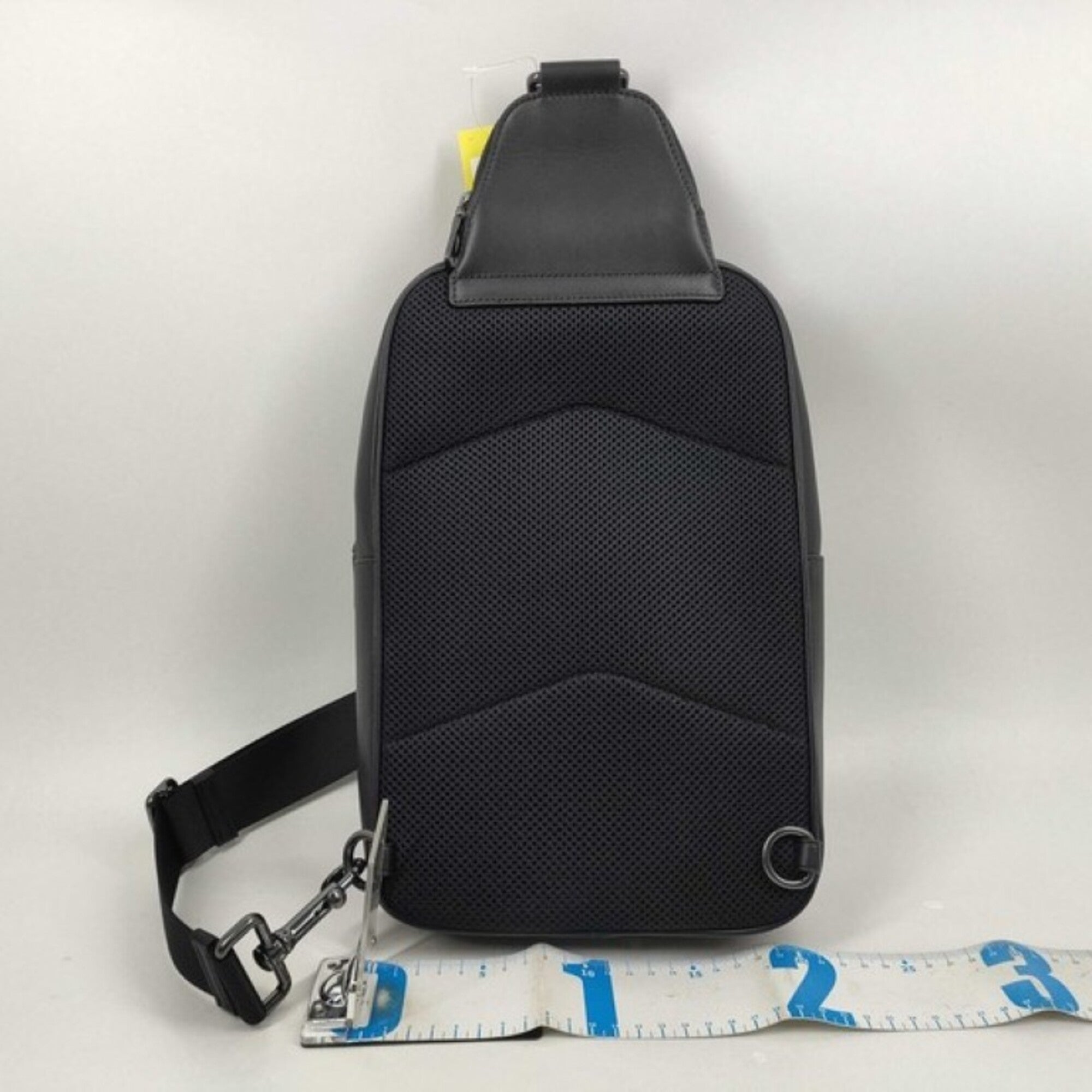Coach Black Pvc Leather Shoulder Bag Sling Bag (Pre-Owned)