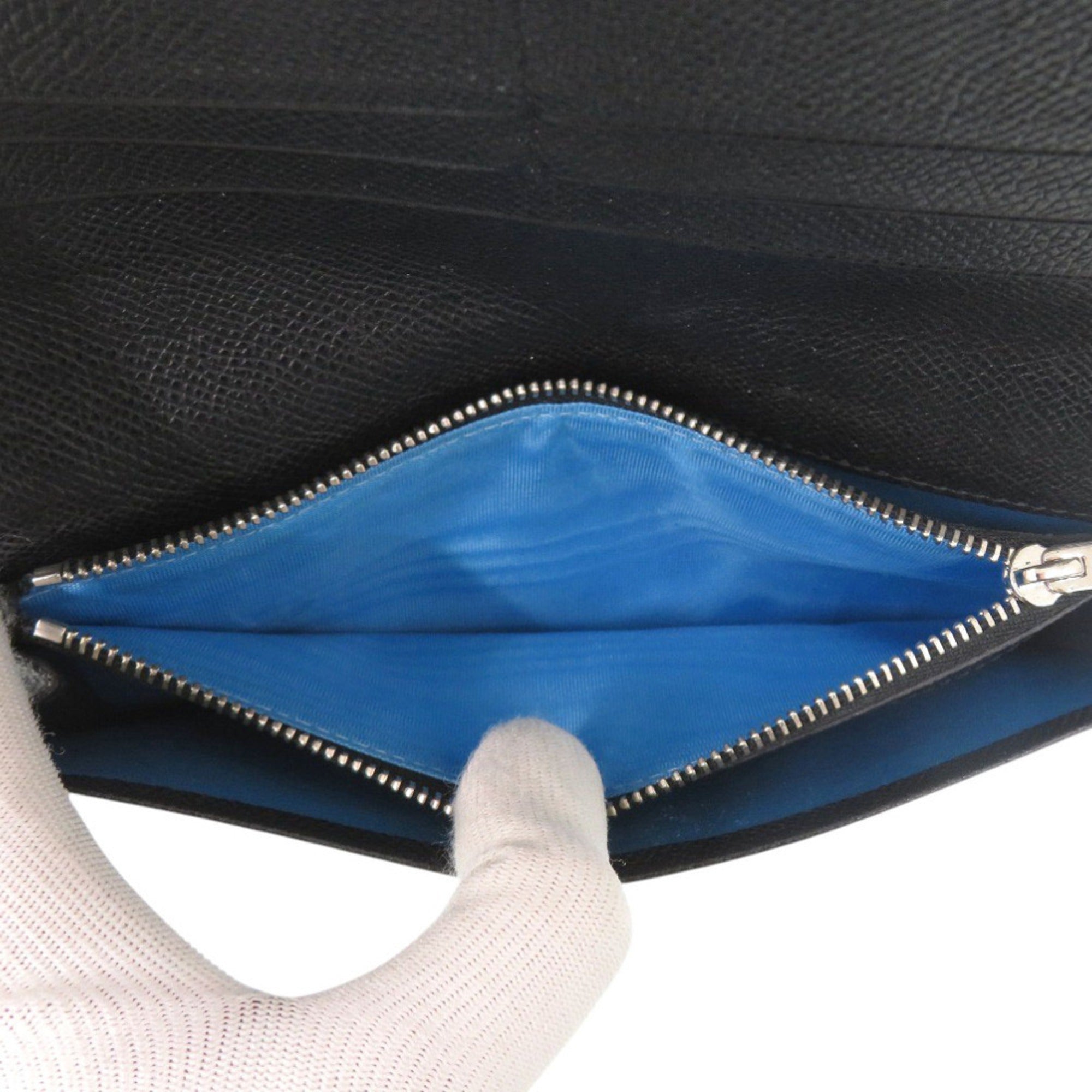 Bvlgari Black Leather Coin Purse/Coin Case (Pre-Owned)