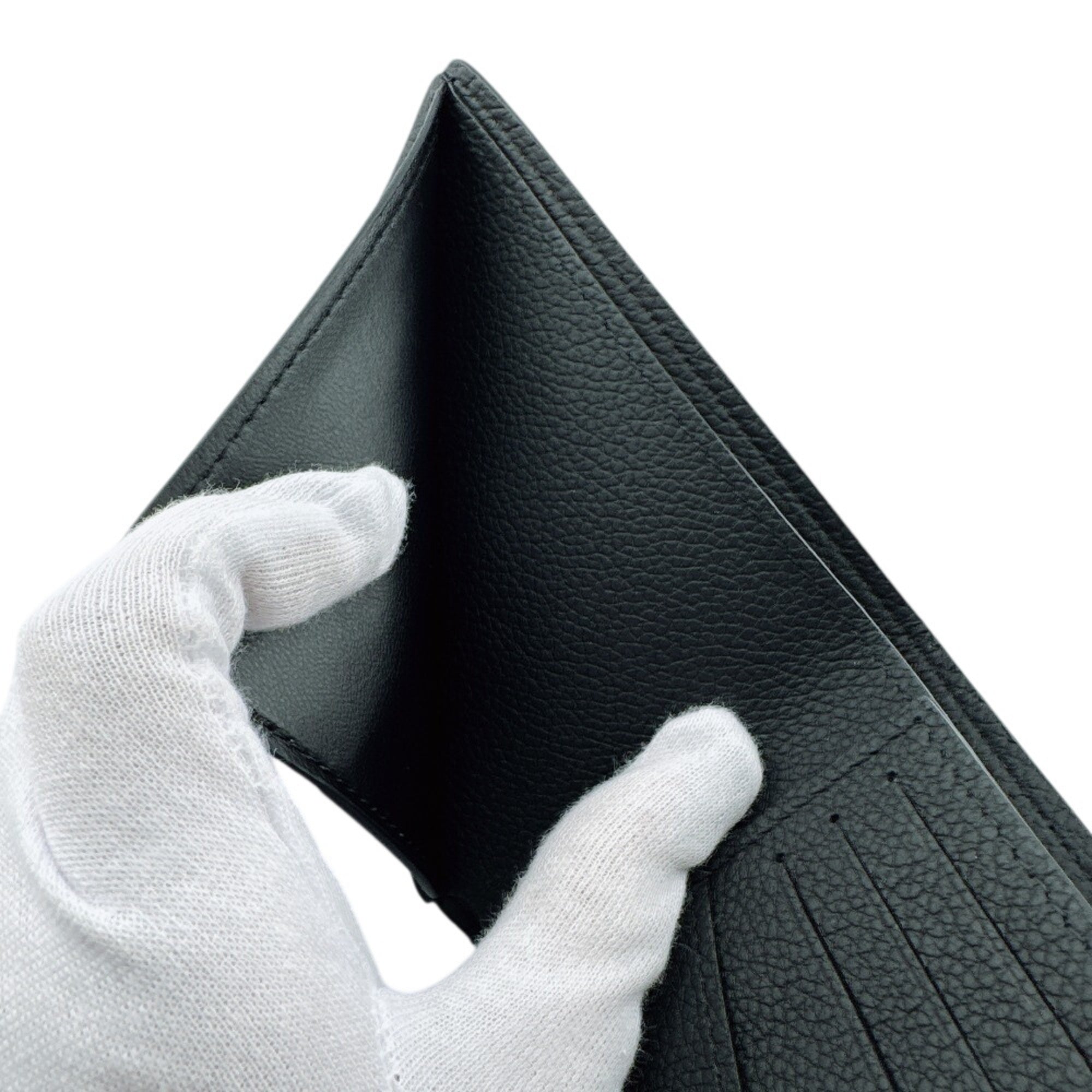 Louis Vuitton Black Damier Canvas Wallet (Bi-Fold) (Pre-Owned)