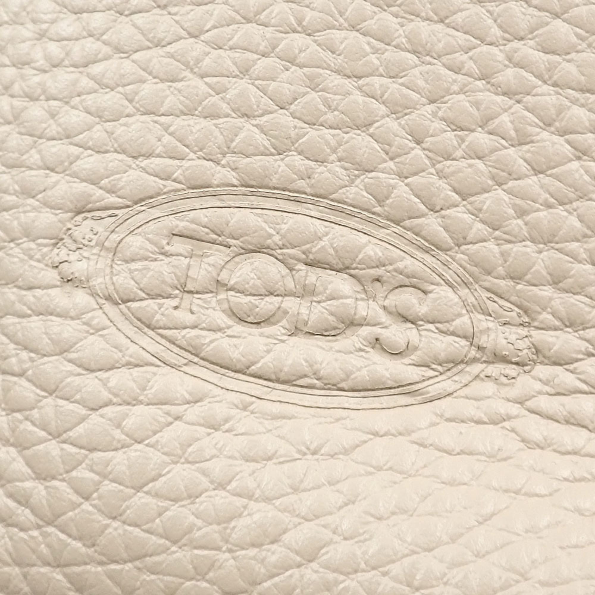 Tod's Beige Leather Shoulder Bag (Pre-Owned)