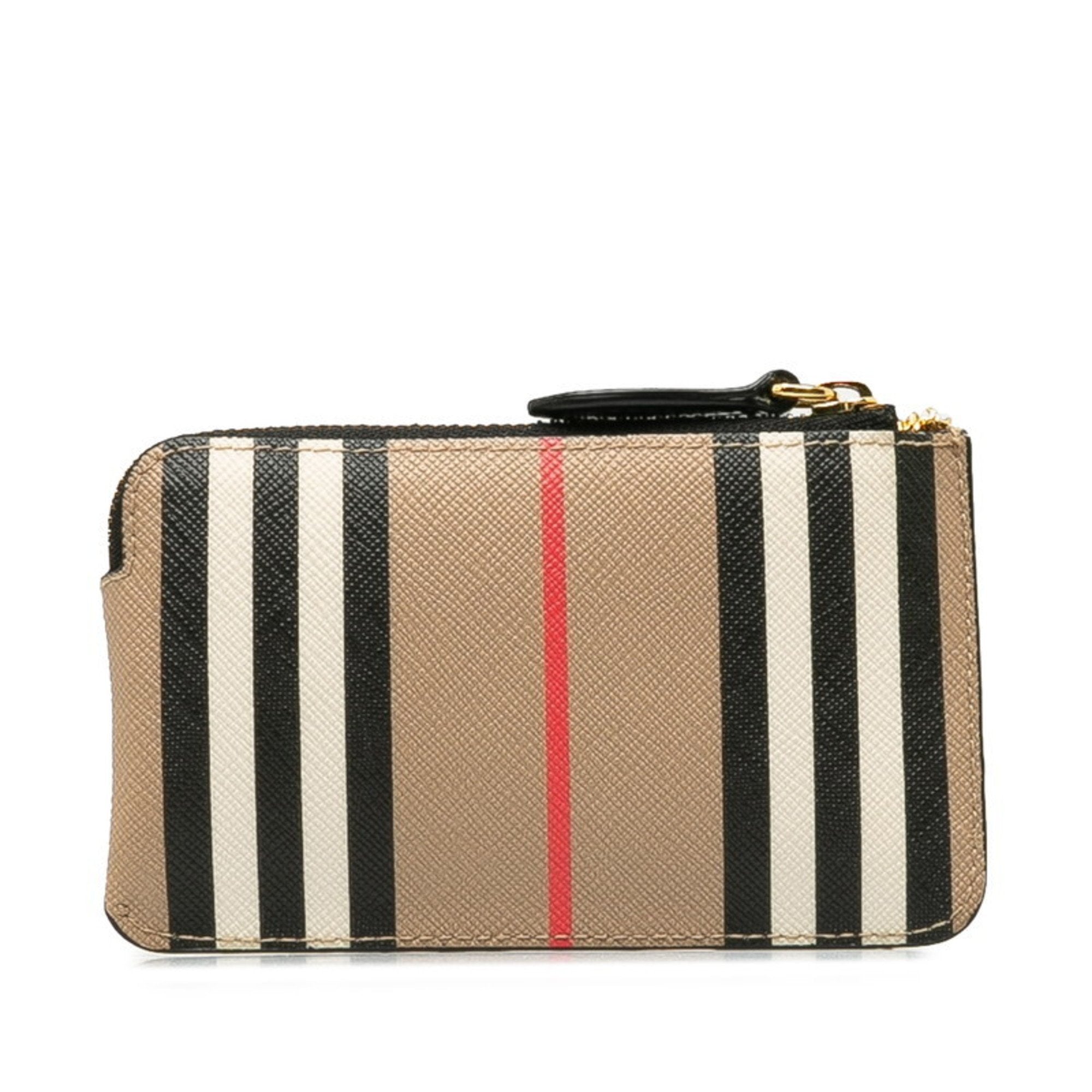 Burberry Beige Multi-Color Pvc Leather Coin Purse/Coin Case (Pre-Owned)