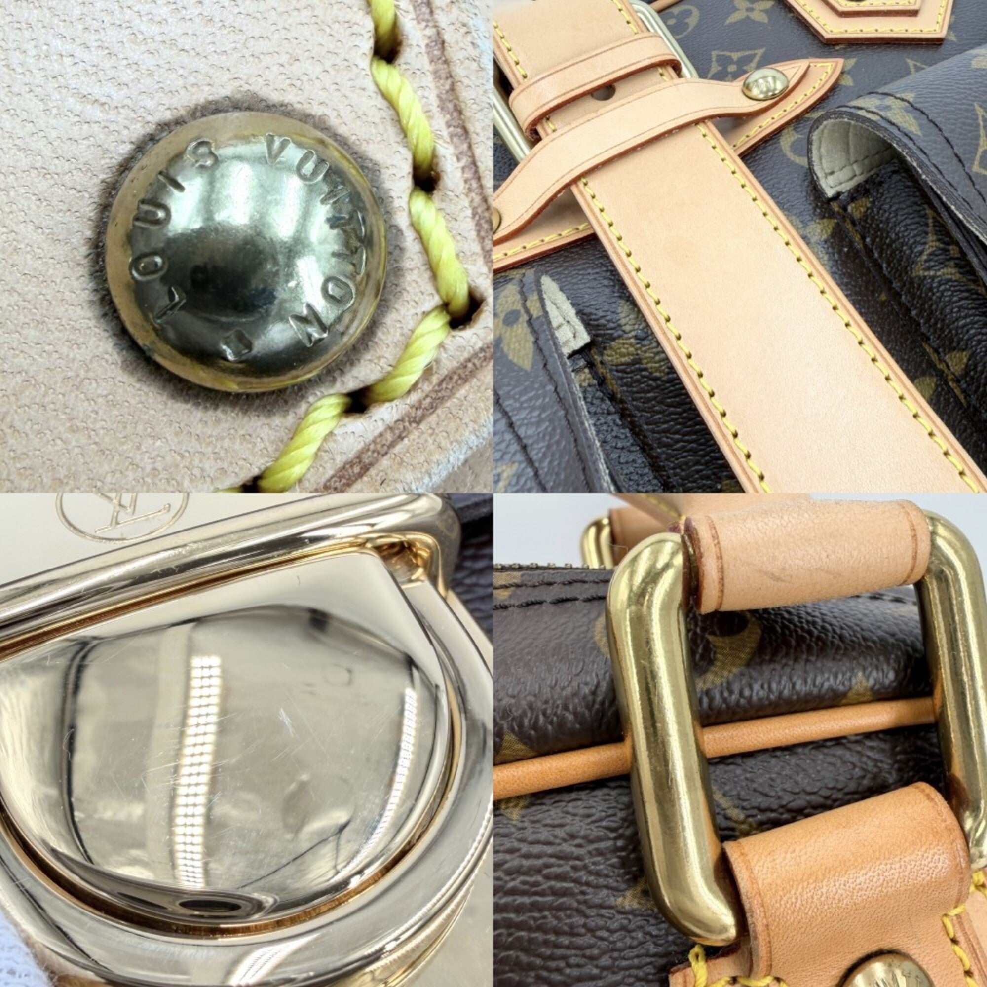 Louis Vuitton Brown Monogram Canvas Handbag (Pre-Owned)