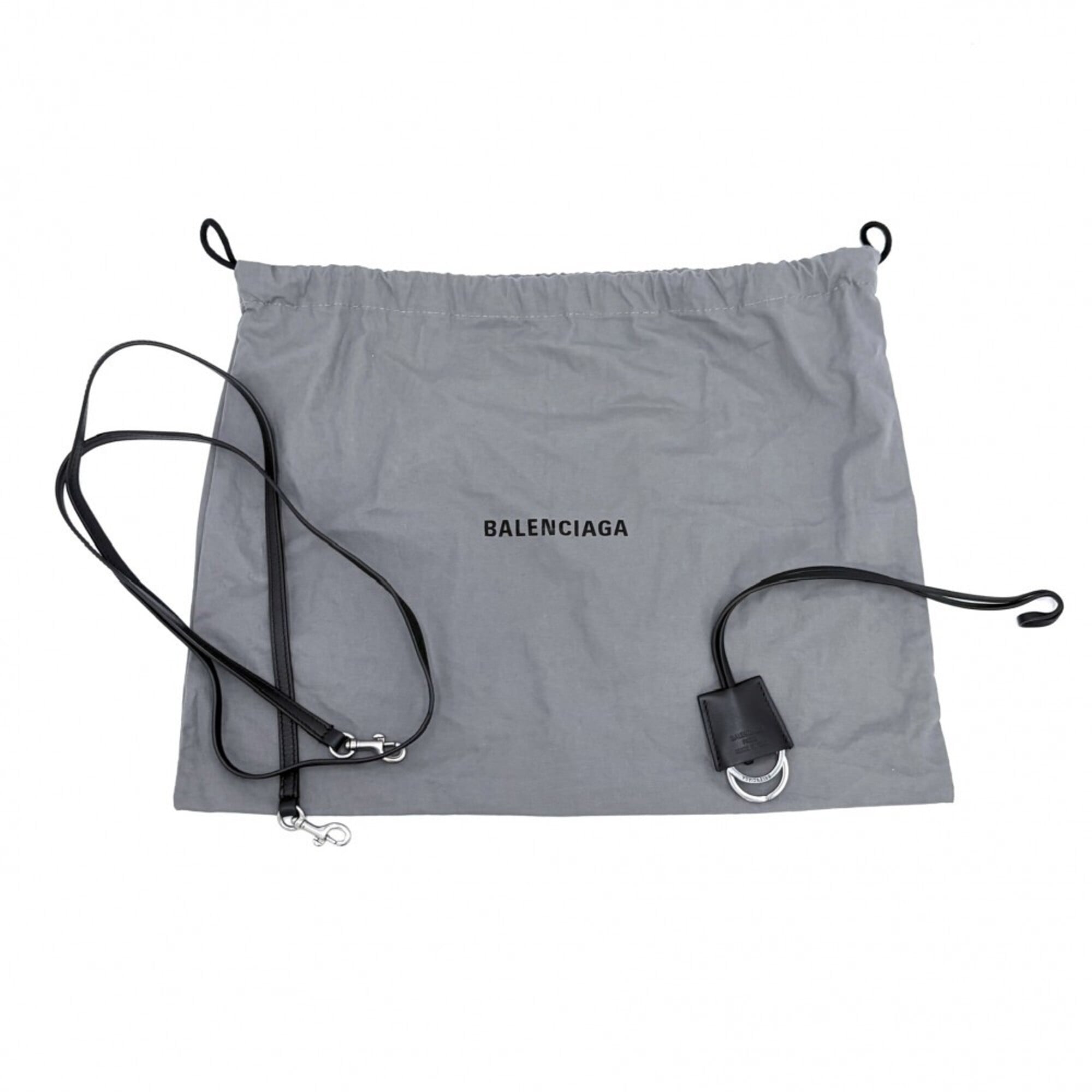 Balenciaga Black Leather Handbag Shoulder Bag (Pre-Owned)