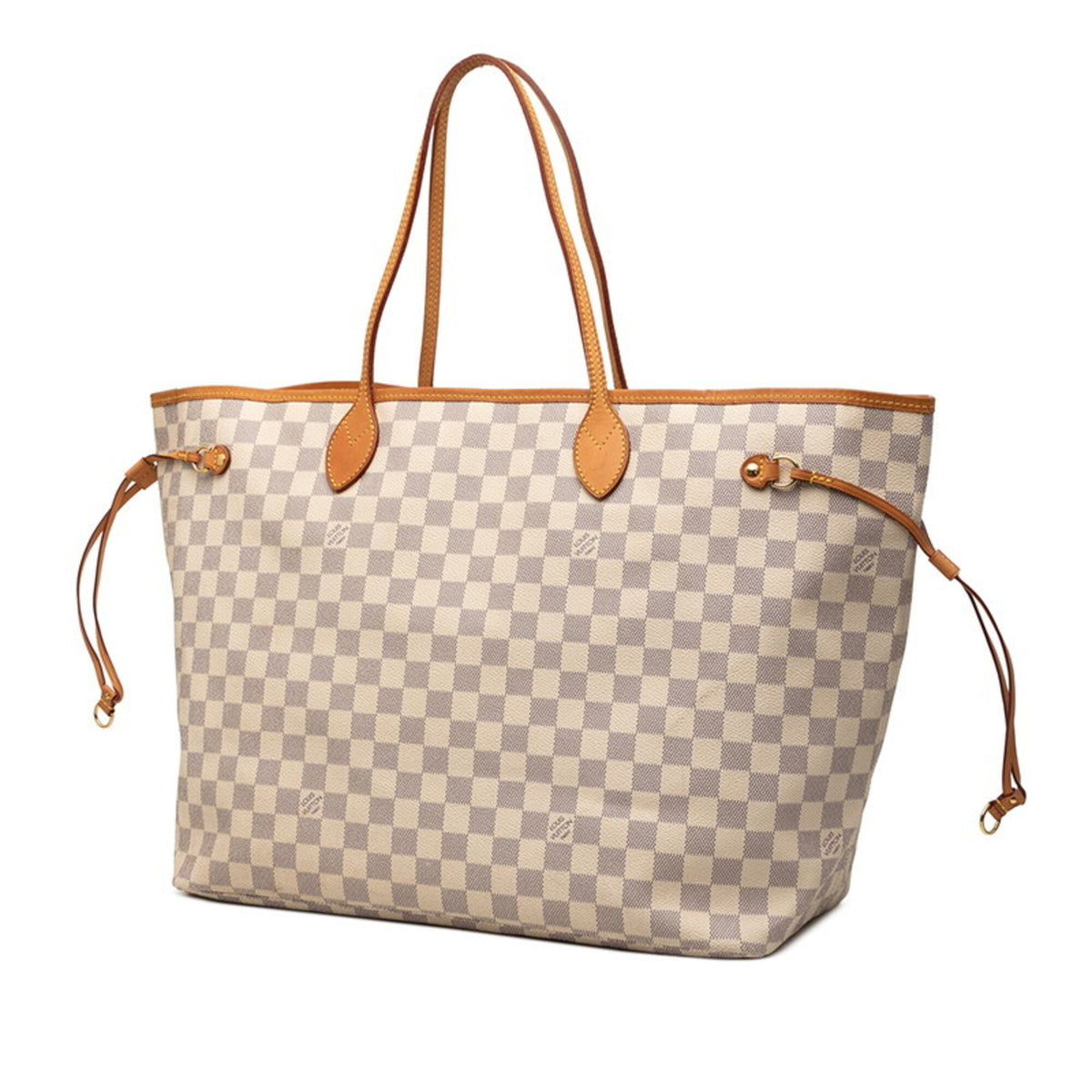Louis Vuitton White Pvc Leather Shoulder Bag Tote Bag (Pre-Owned)