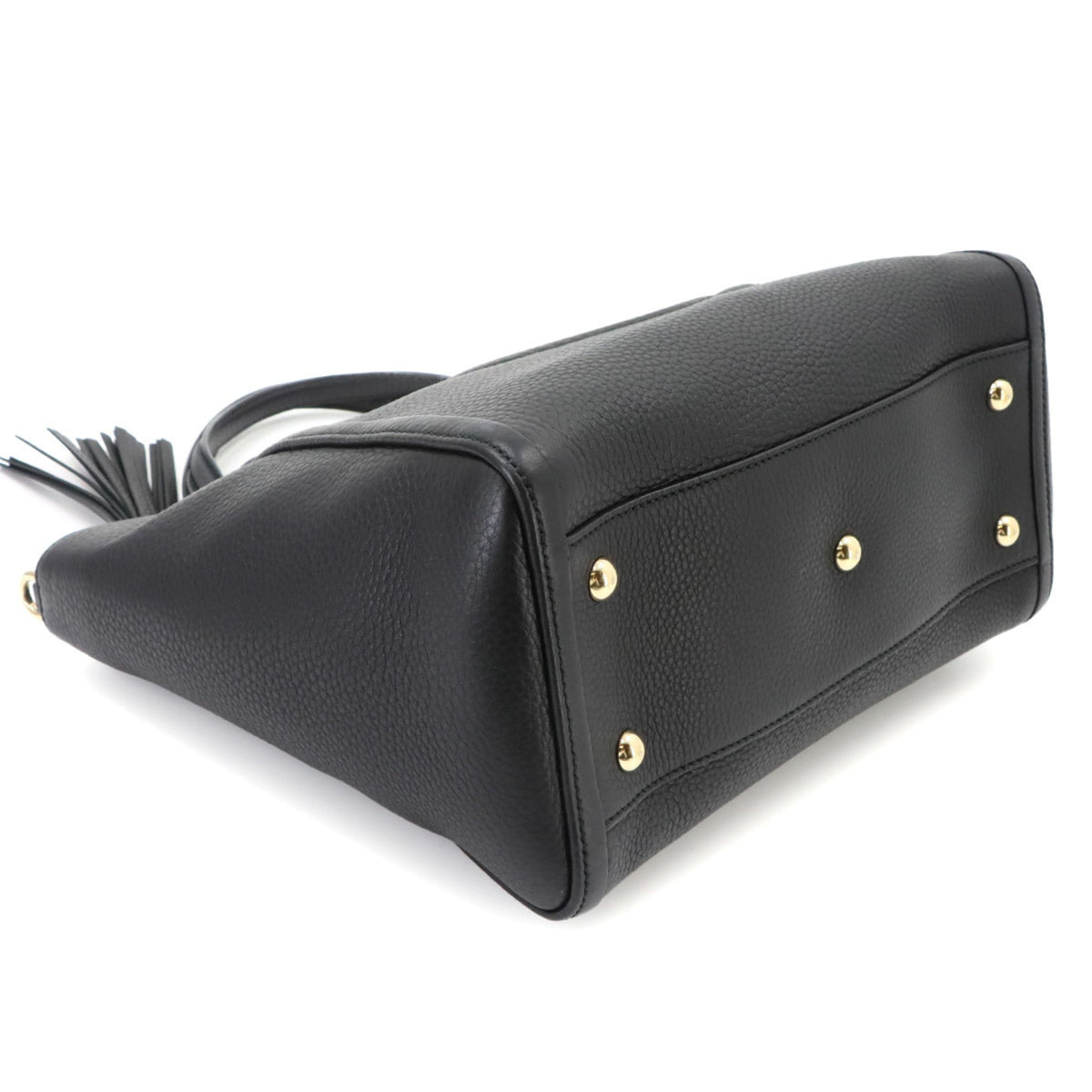 Gucci Soho Black Leather Handbag Shoulder Bag Tote Bag (Pre-Owned)