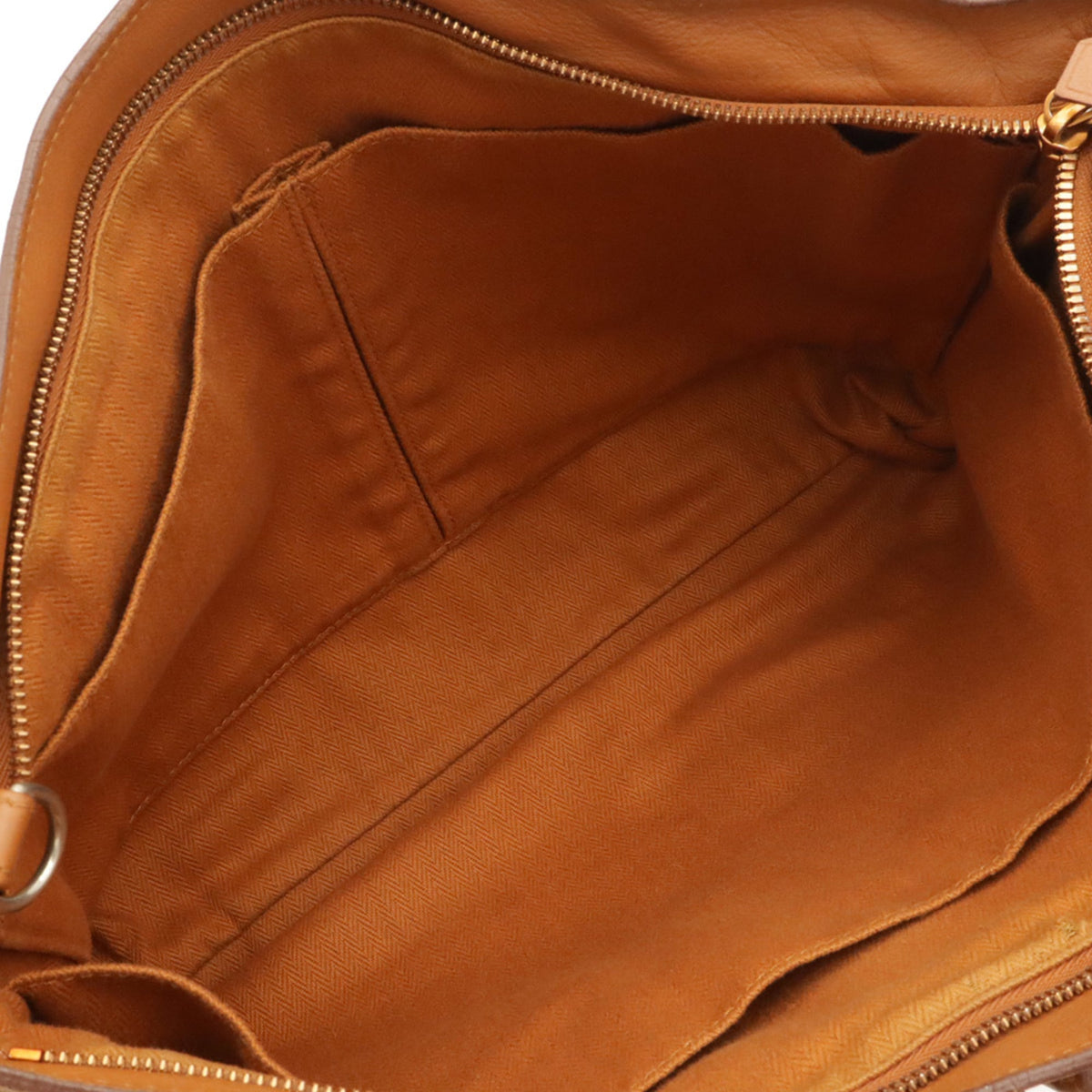 Hermes Brown Veau Derma Shoulder Bag Tote Bag (Pre-Owned)