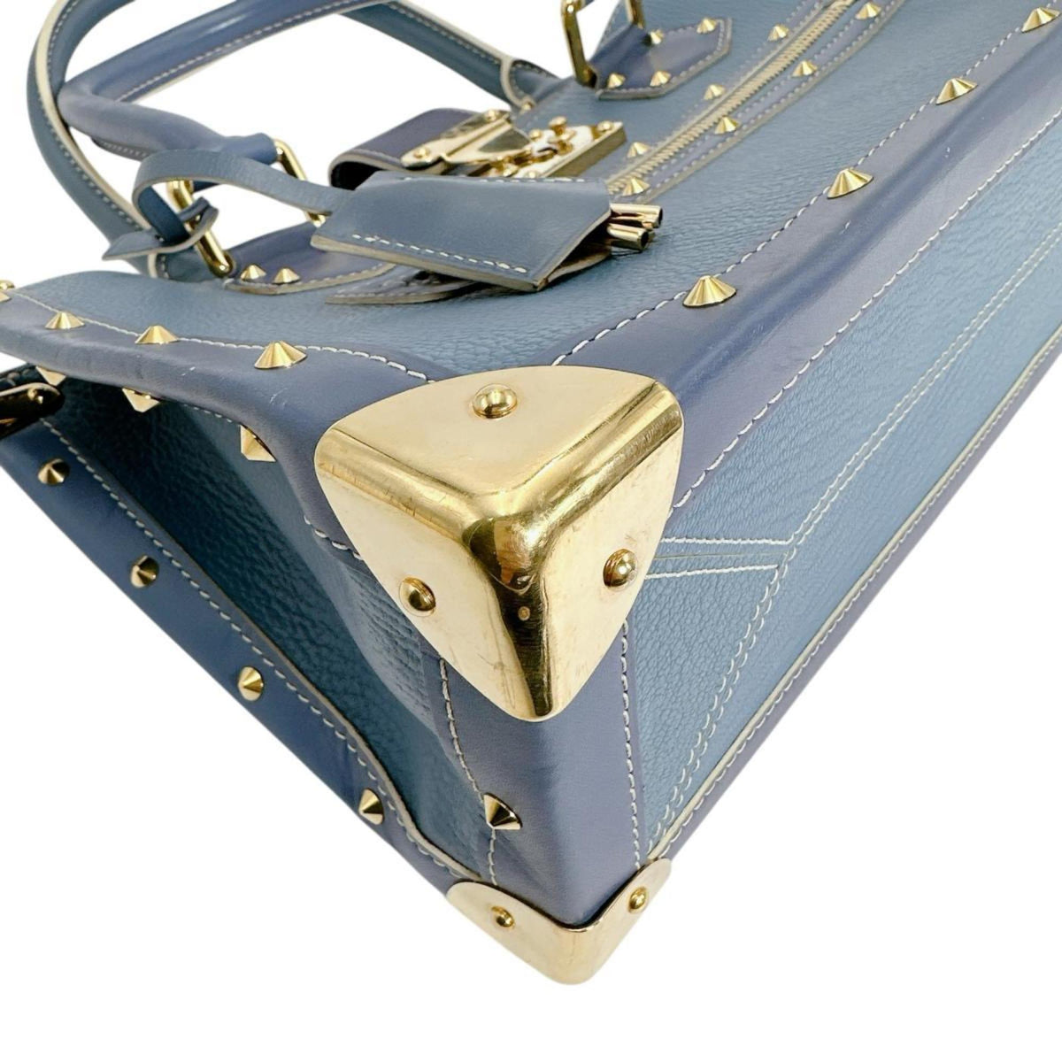 Louis Vuitton Blue Leather Handbag (Pre-Owned)