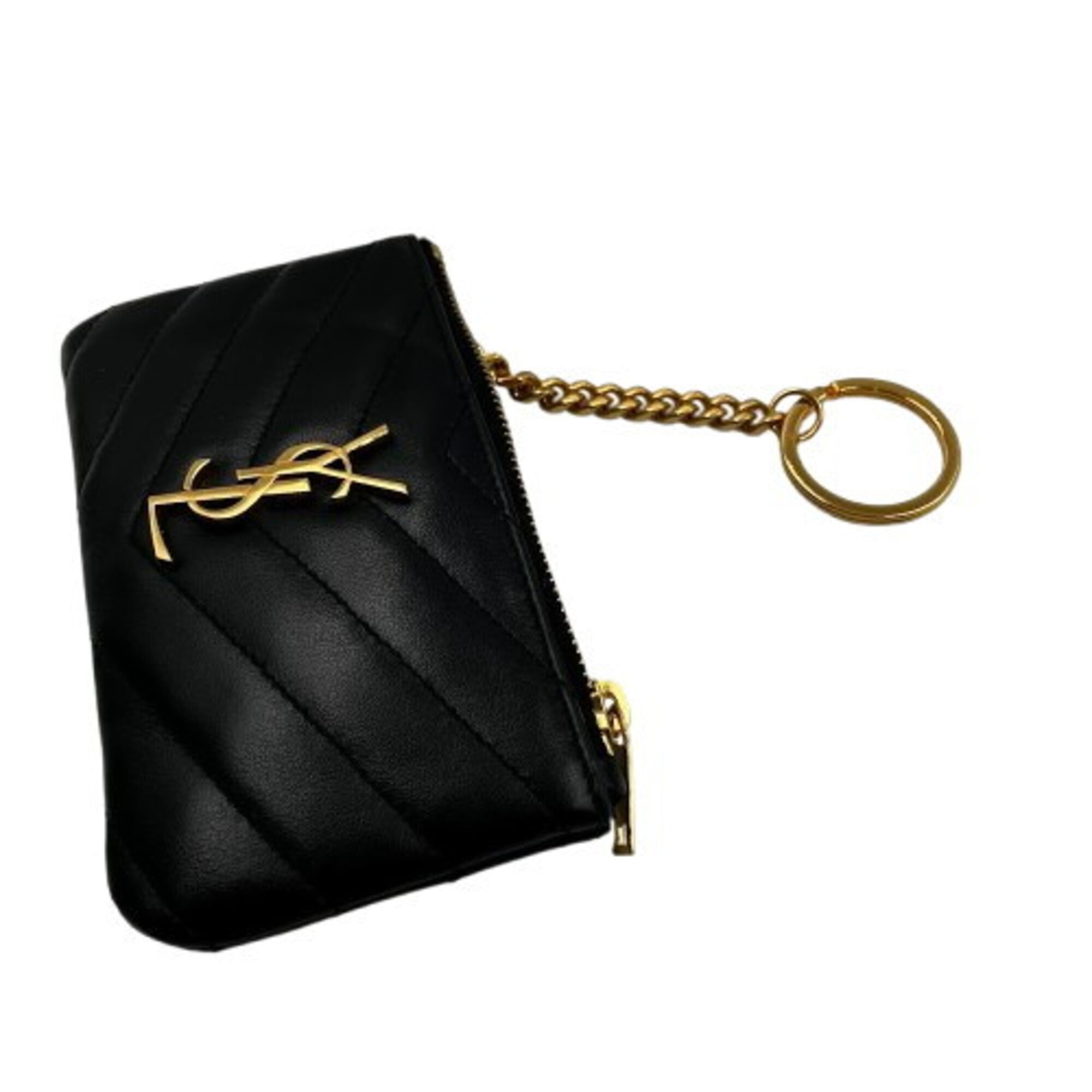 Yves Saint Laurent Black Leather Pouch (Pre-Owned)