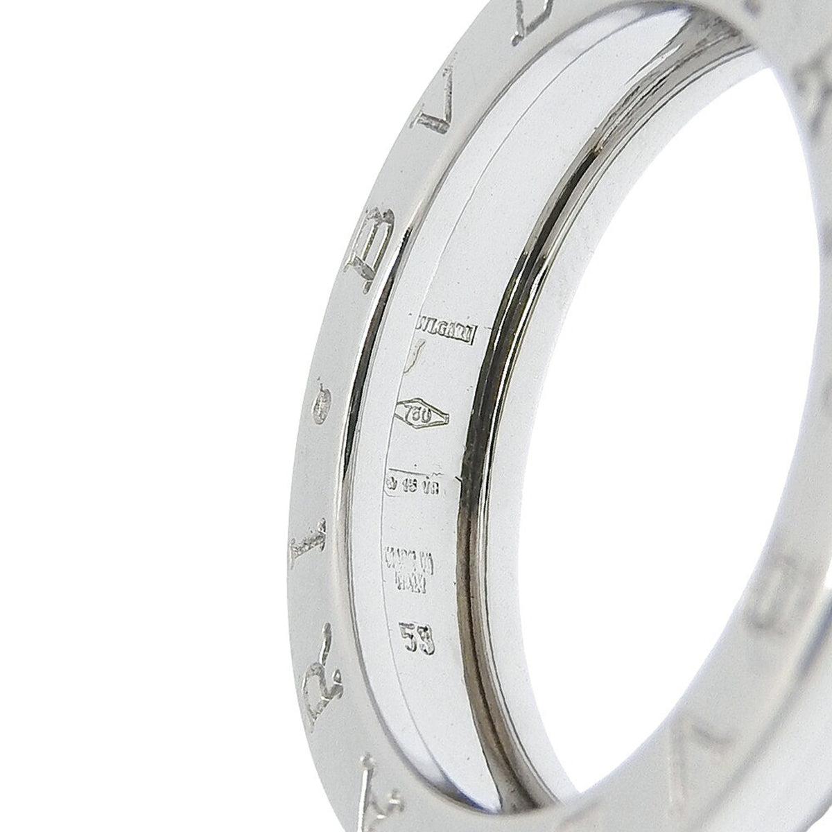 Bvlgari White Gold White Gold (18K) Band Ring (Pre-Owned)
