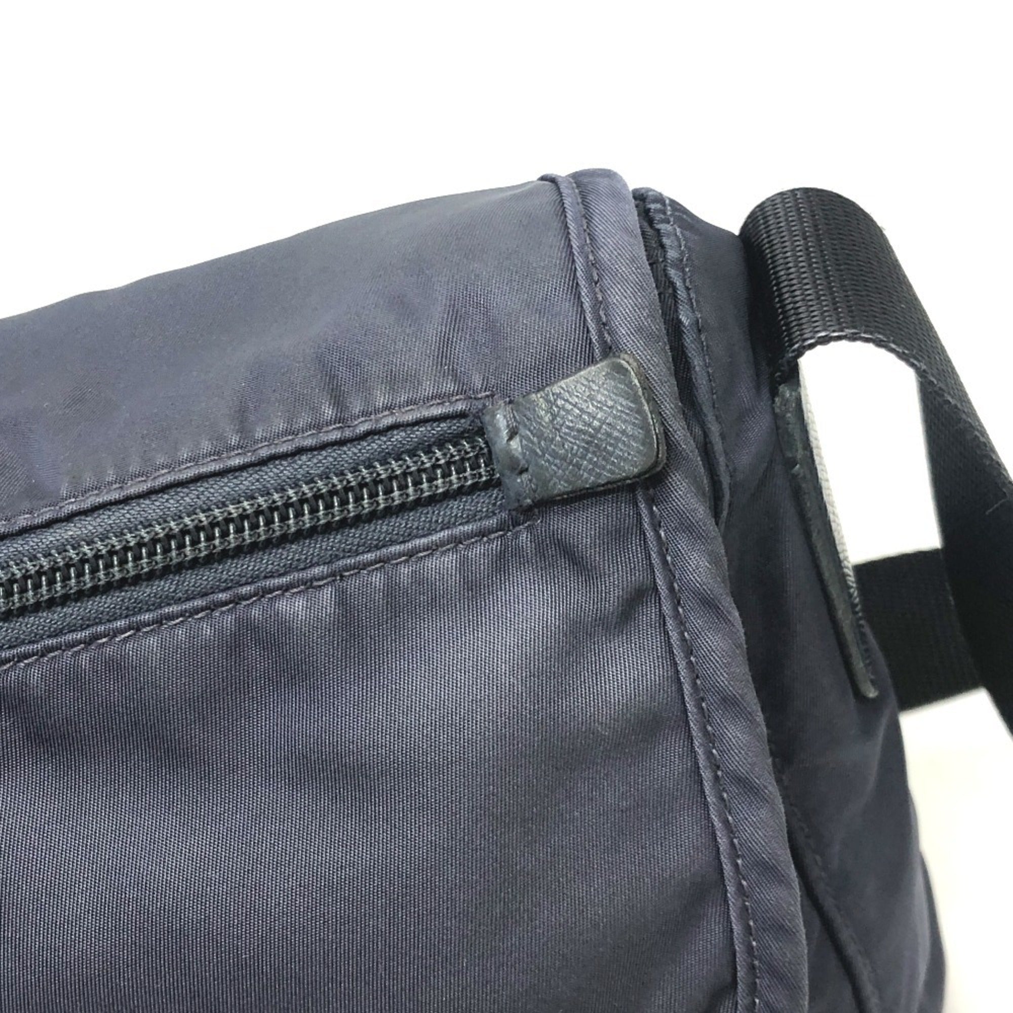 Prada Navy Nylon Shoulder Bag (Pre-Owned)