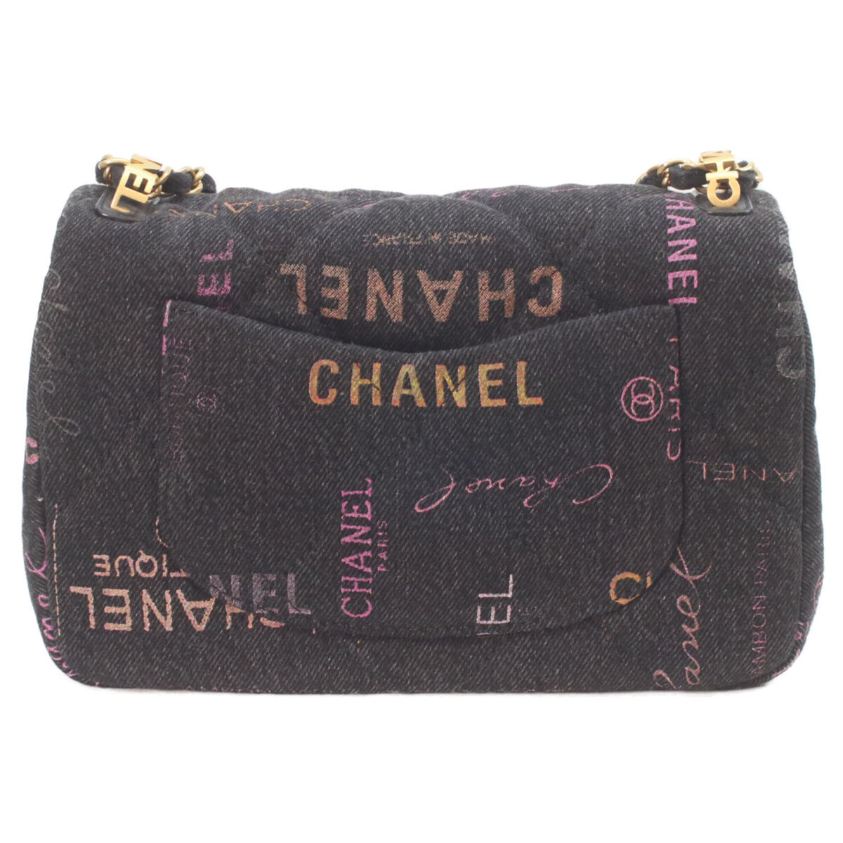 Chanel Black Denim Shoulder Bag (Pre-Owned)