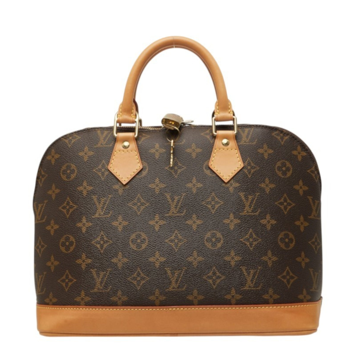 Louis Vuitton Brown Pvc Leather Handbag (Pre-Owned)