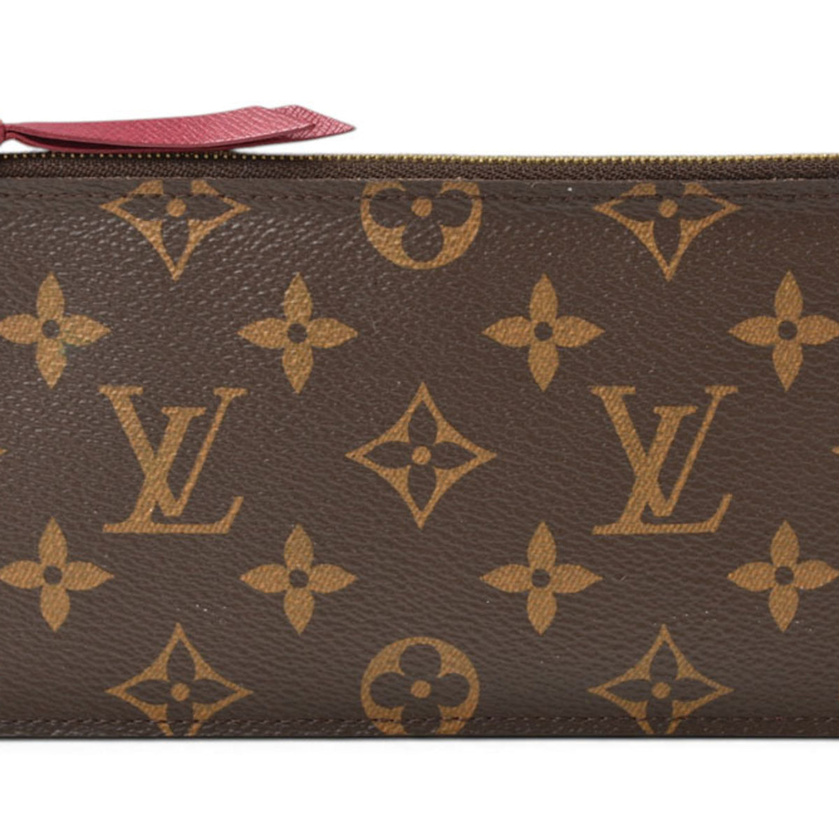 Louis Vuitton Brown Fuchsia Monogram Monogram Pochette Pouch (Pre-Owned)