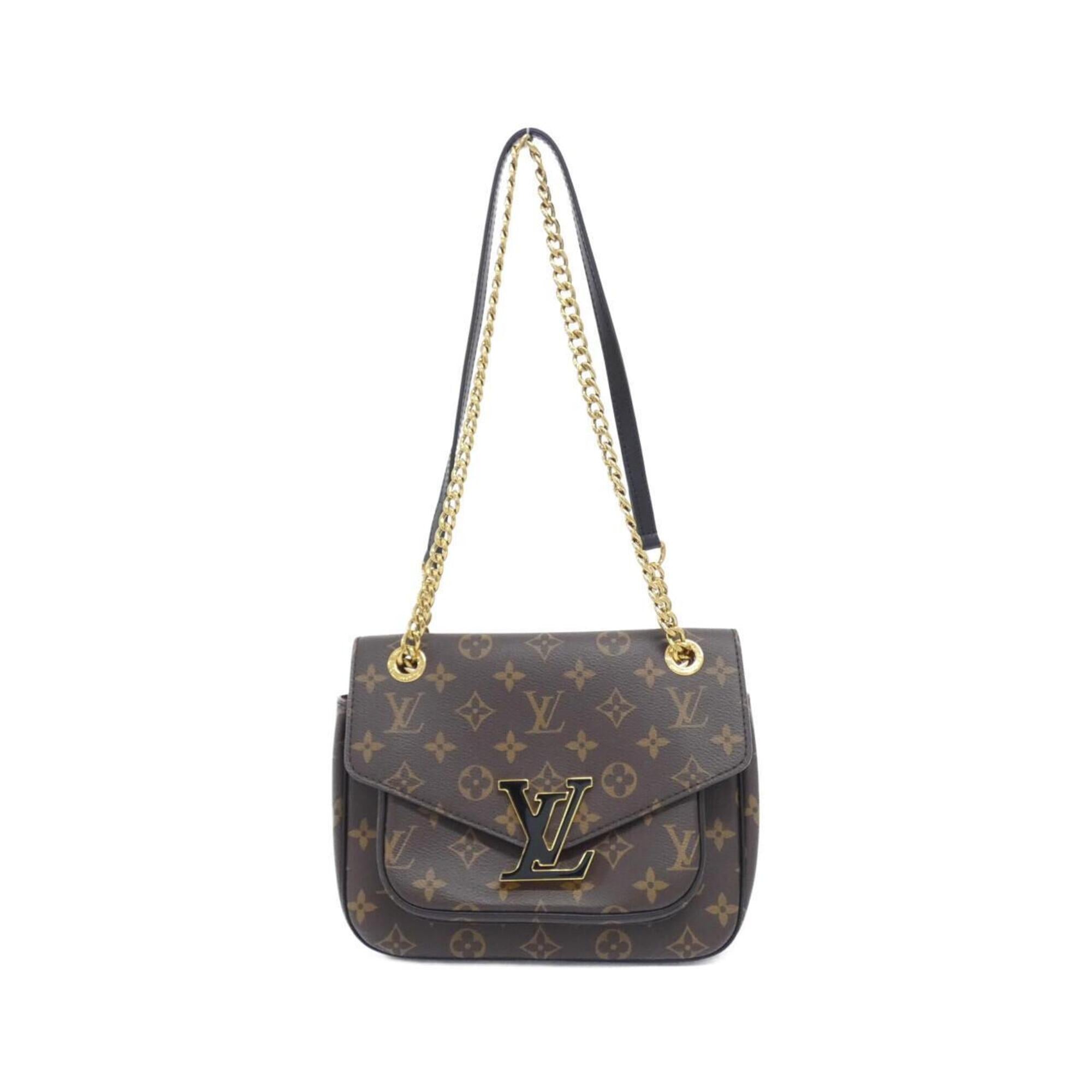 Louis Vuitton Marron Coated Canvas Shoulder Bag (Pre-Owned)