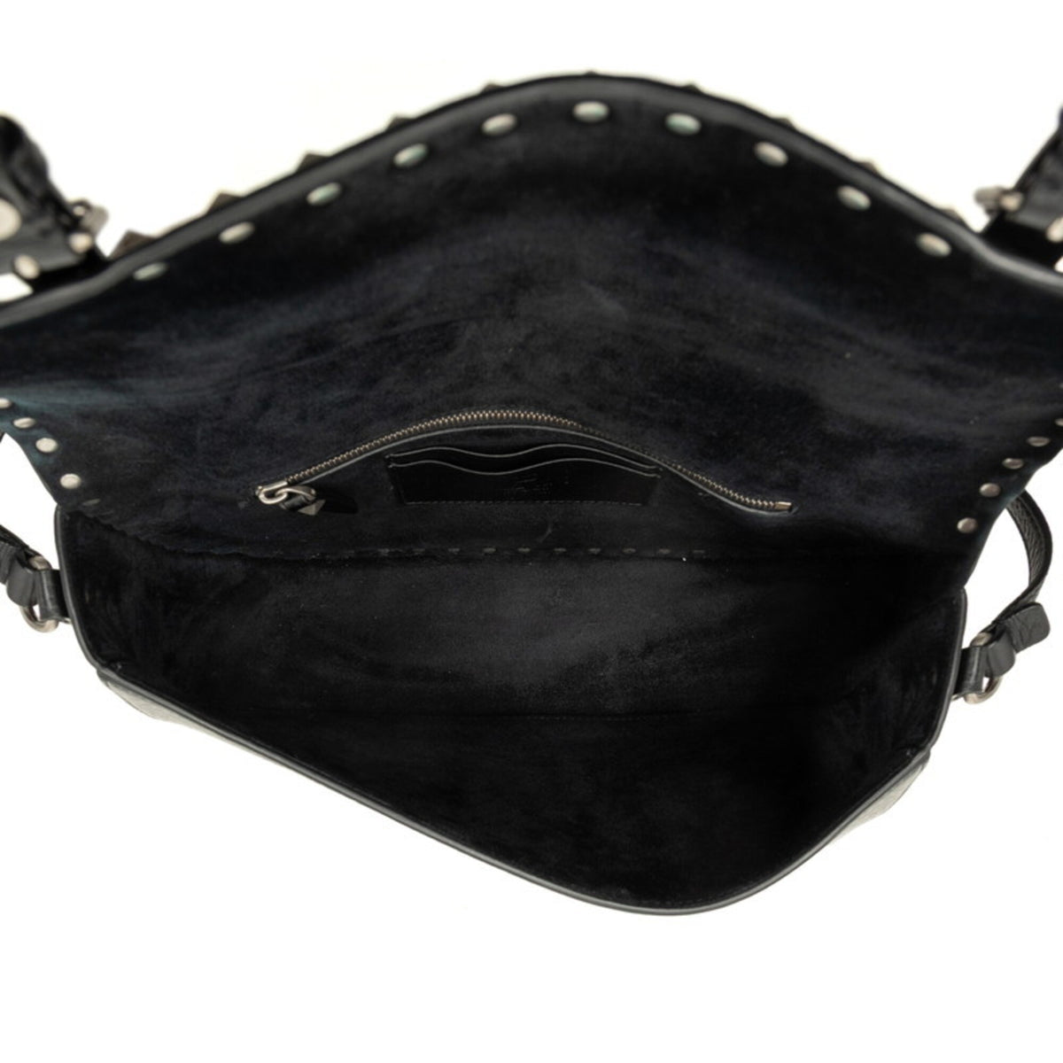 Valentino Black Leather Shoulder Bag (Pre-Owned)