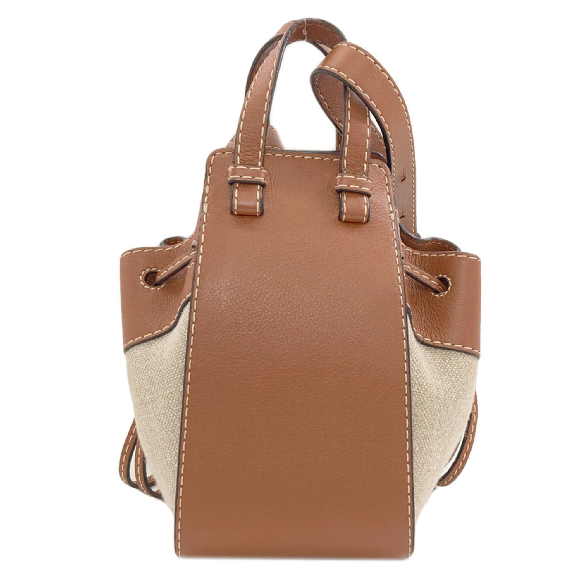 Loewe Brown Canvas Handbag (Pre-Owned)