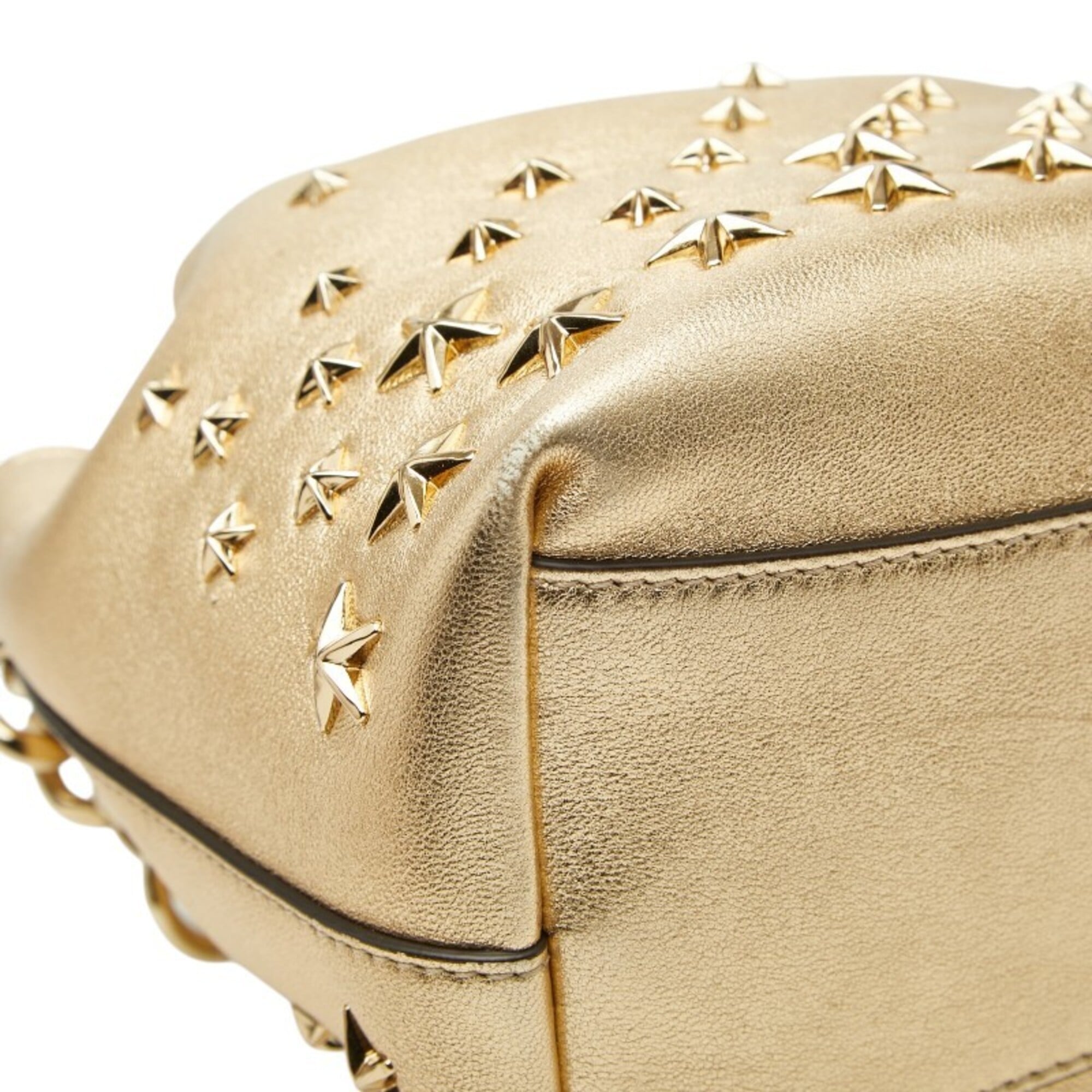 Jimmy Choo Leather Handbag Shoulder Bag (Pre-Owned)