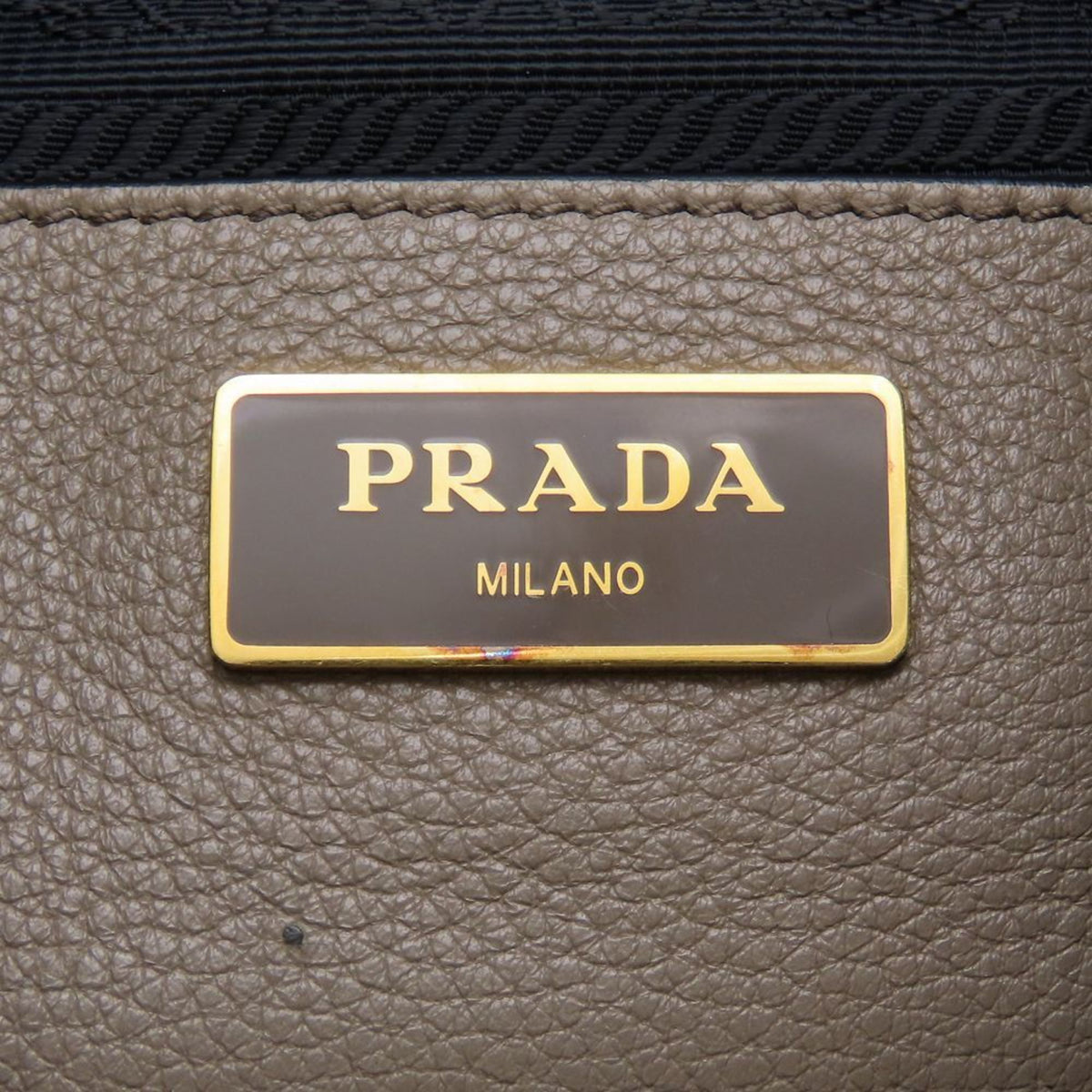Prada Gray Grayish Leather Backpack (Pre-Owned)