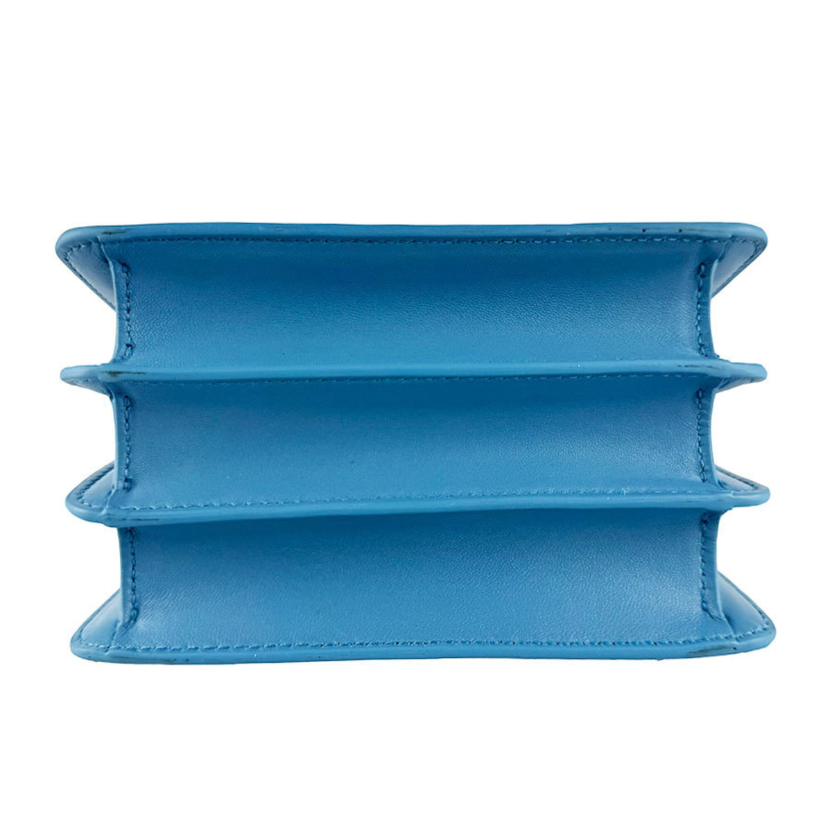 Bvlgari Blue Leather Handbag Shoulder Bag (Pre-Owned)