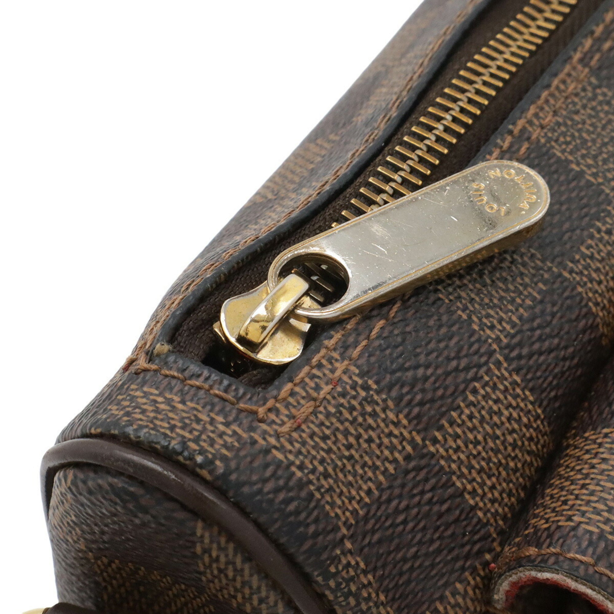 Louis Vuitton Brown Pvc Coated Canvas Shoulder Bag (Pre-Owned)