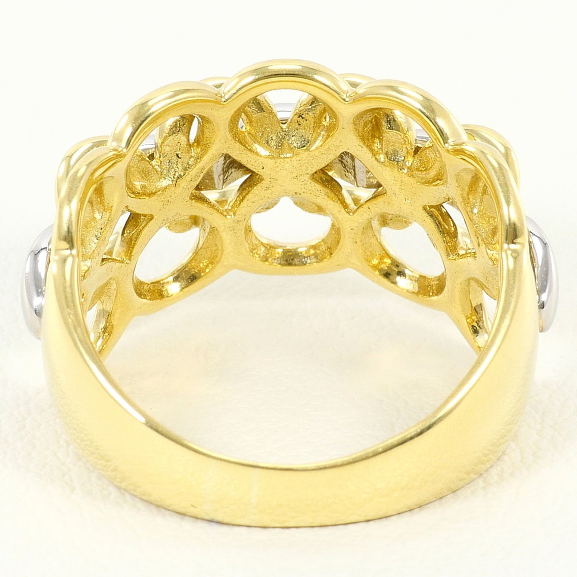 Unbranded Platinum Yellow Gold Yellow Gold (18K) Platinum 900 Band Ring (Pre-Owned)