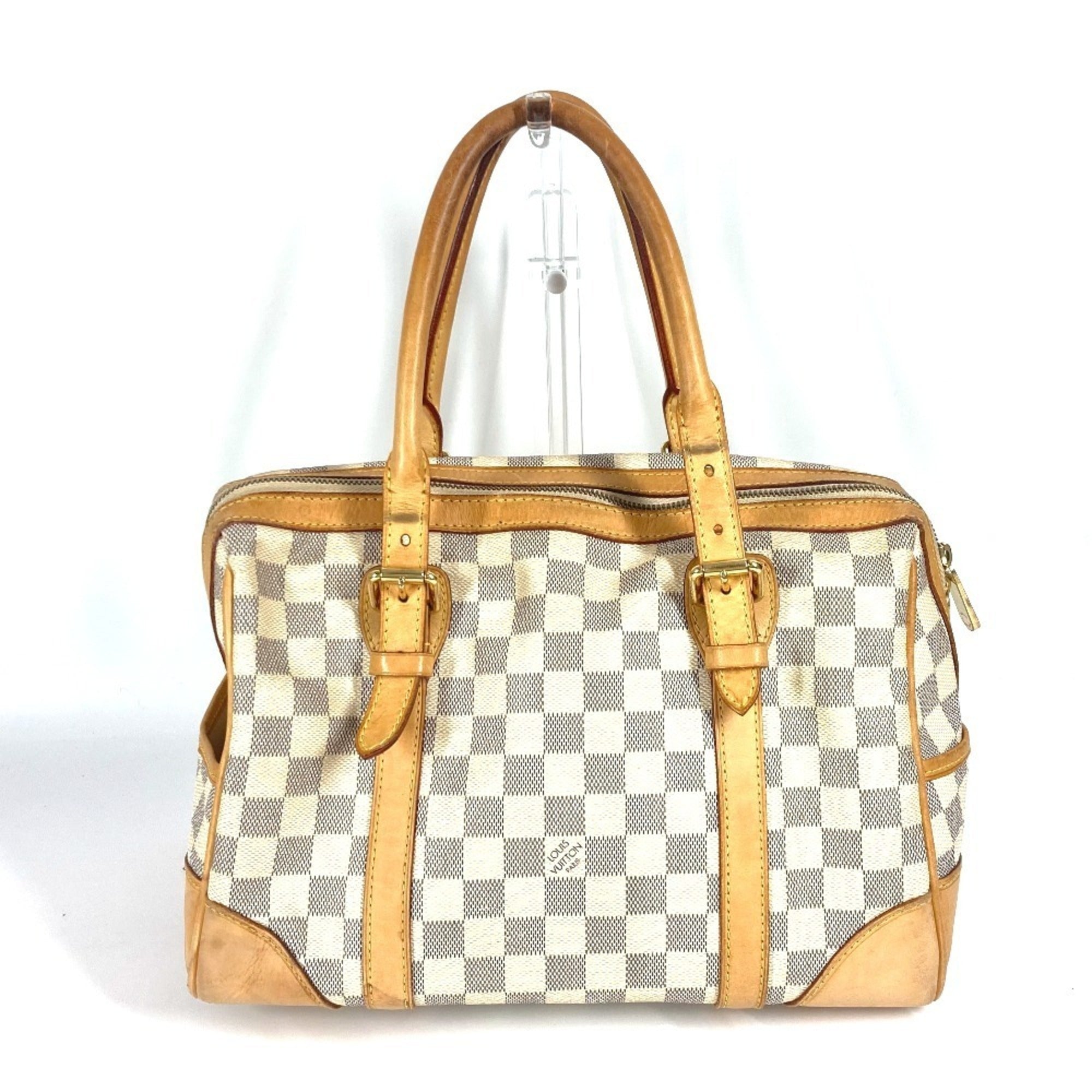 Louis Vuitton White Handbag Tote Bag (Pre-Owned)