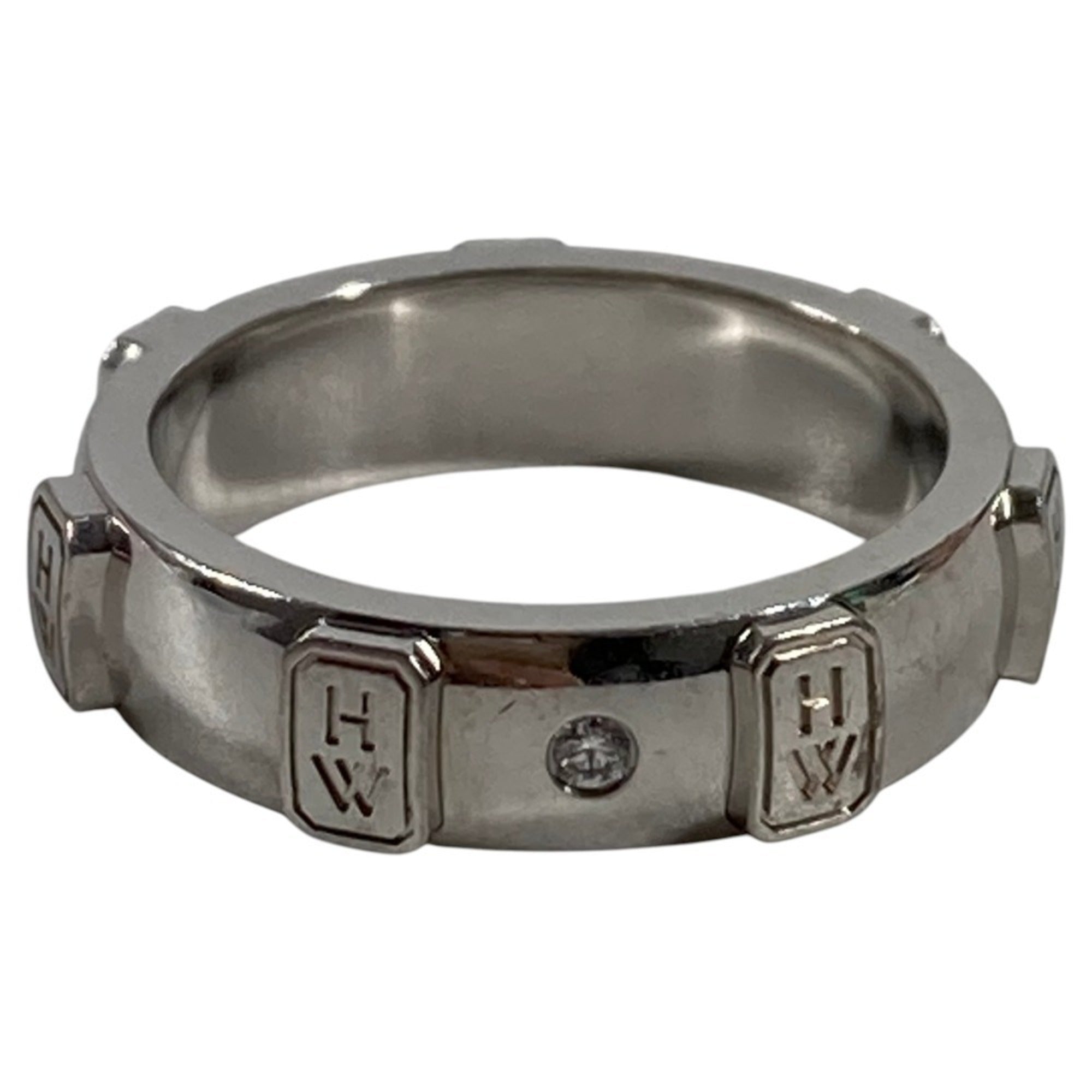 Harry Winston Silver Band Ring (Pre-Owned)
