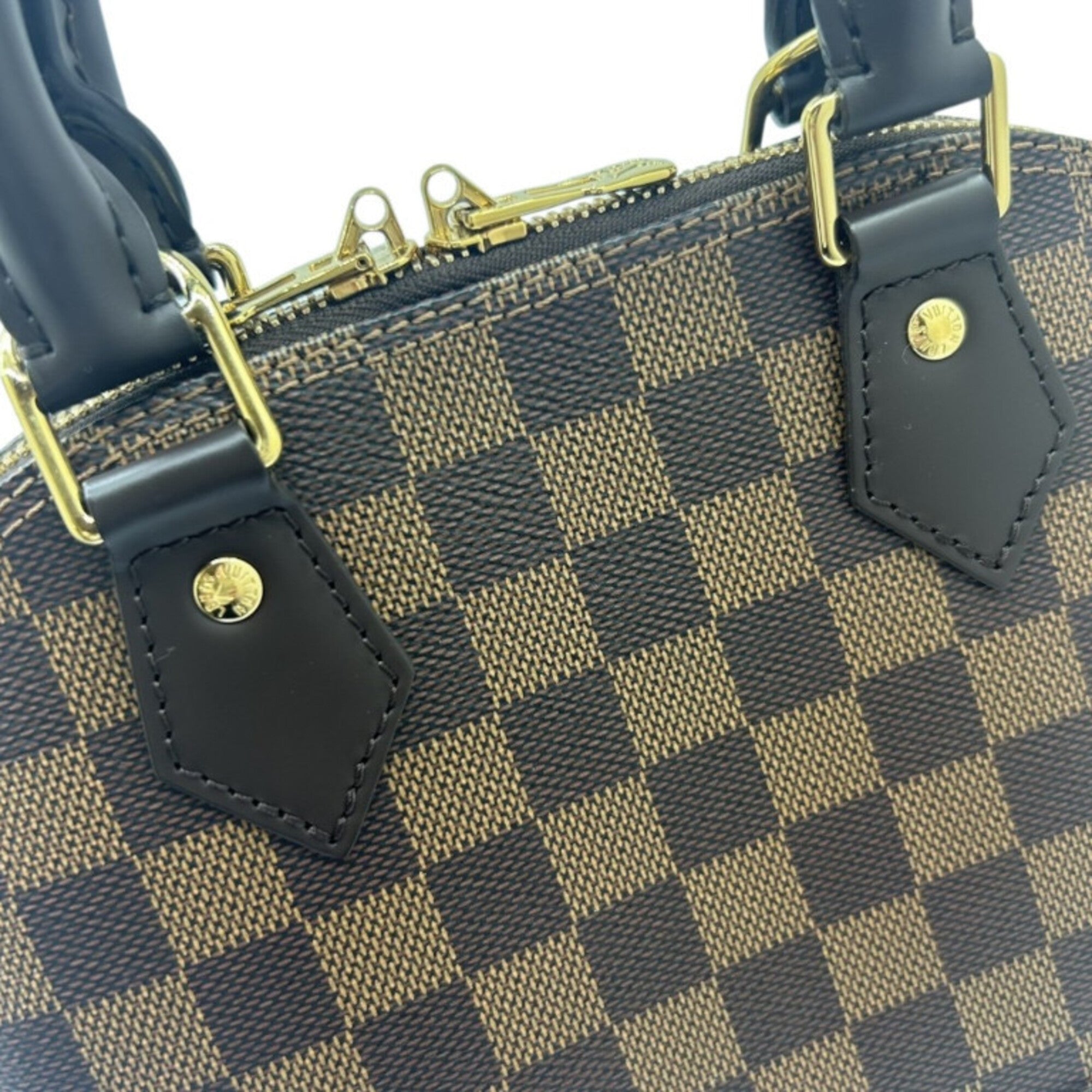 Louis Vuitton Damier Brown Damier Canvas Ebene Damier Canvas Handbag Shoulder Bag (Pre-Owned)