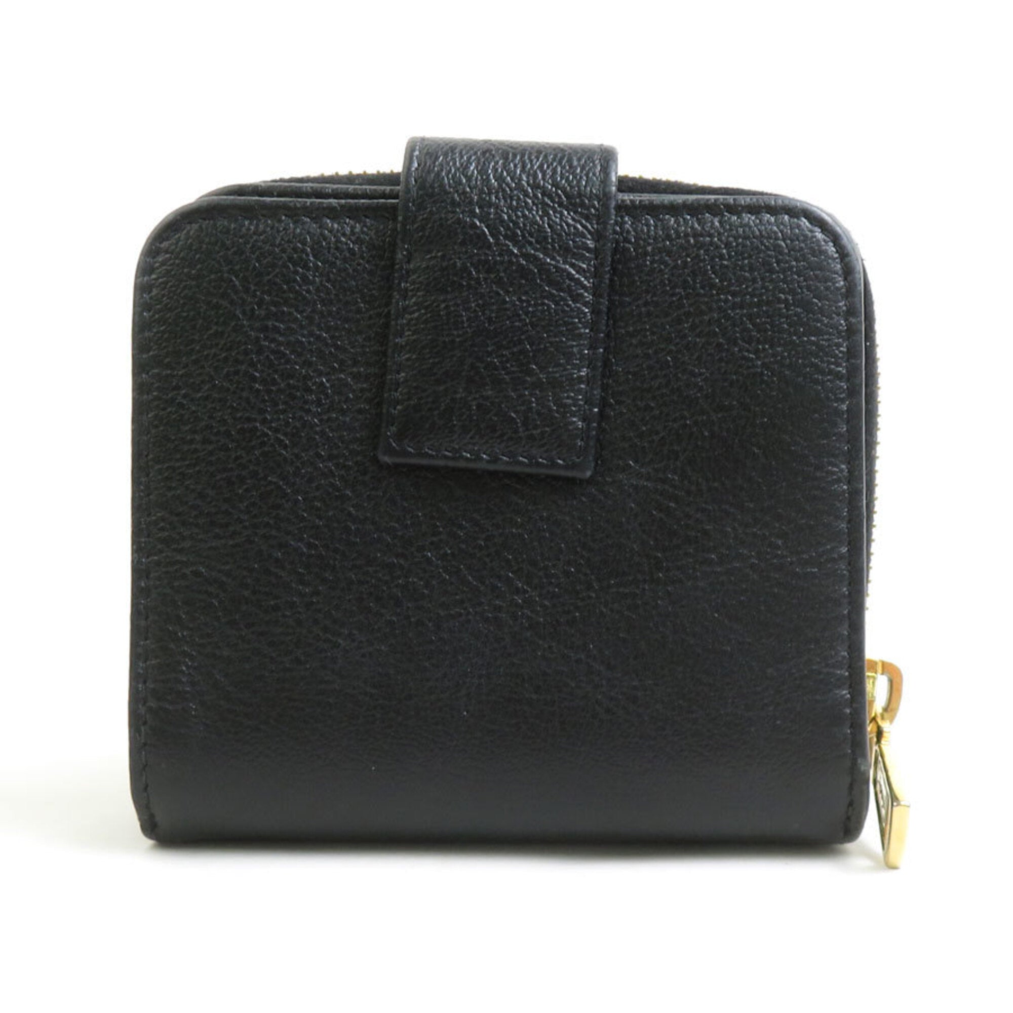 Yves Saint Laurent Black Leather Wallet (Bi-Fold) (Pre-Owned)