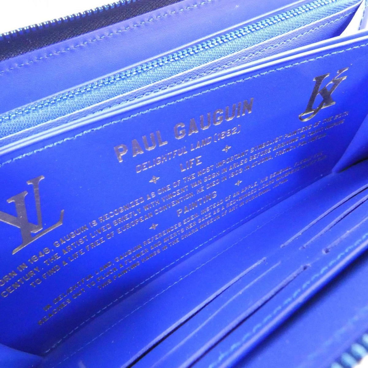 Louis Vuitton Dark Blue Coated Canvas Long Wallet (Bi-Fold) (Pre-Owned)