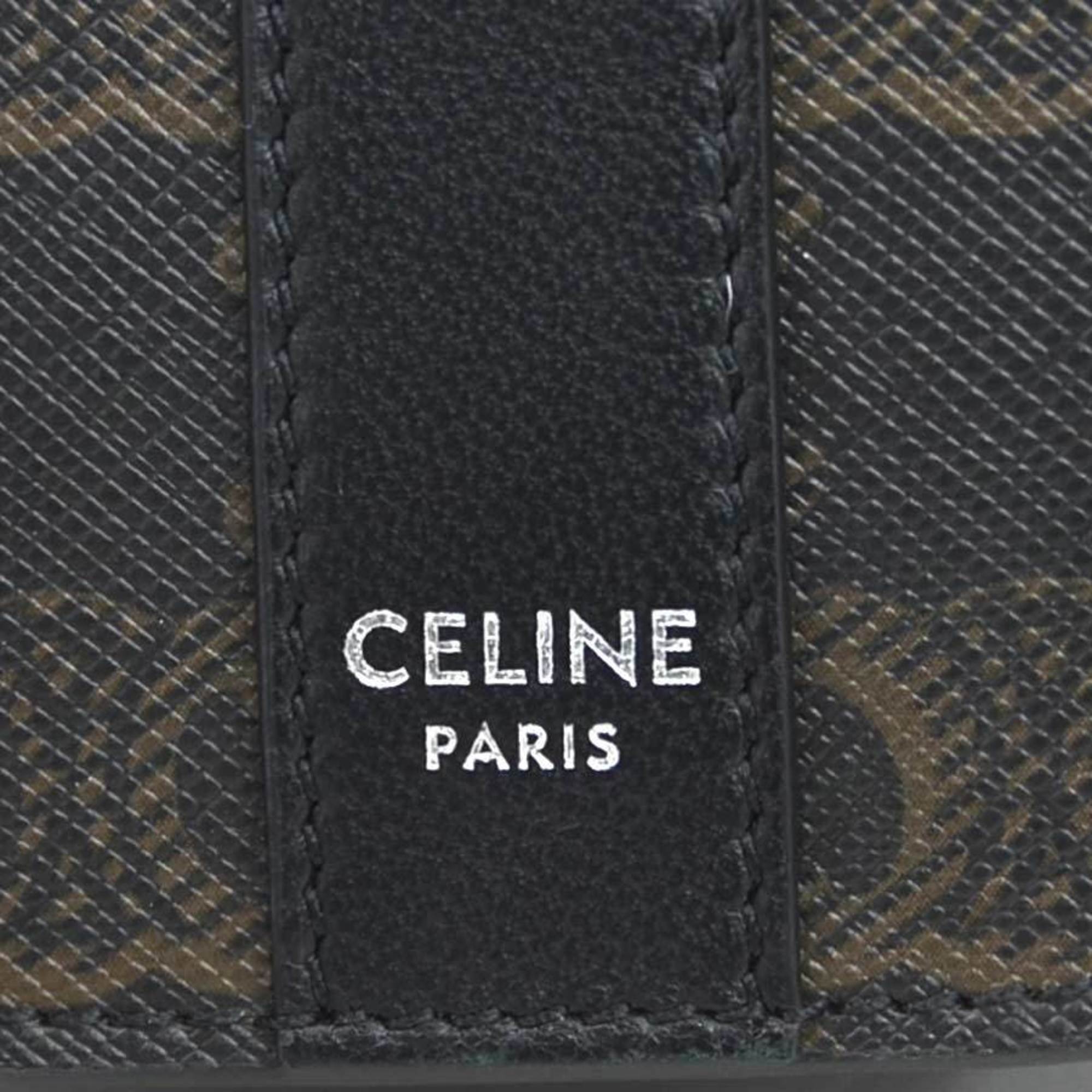 Celine Black Coated Canvas Shoulder Bag (Pre-Owned)