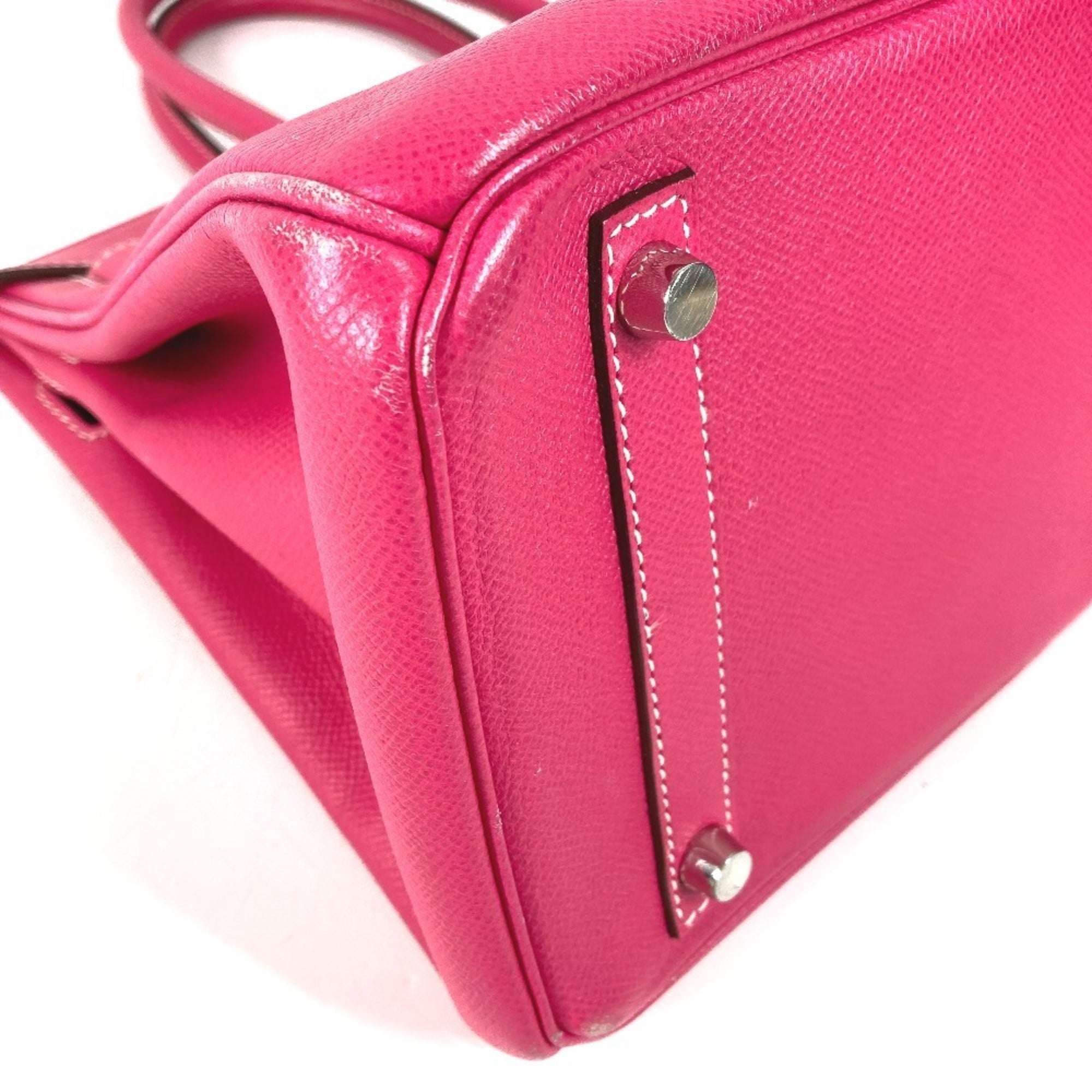 Hermes Pink Rose Tyrien Epsom Leather Handbag Tote Bag (Pre-Owned)