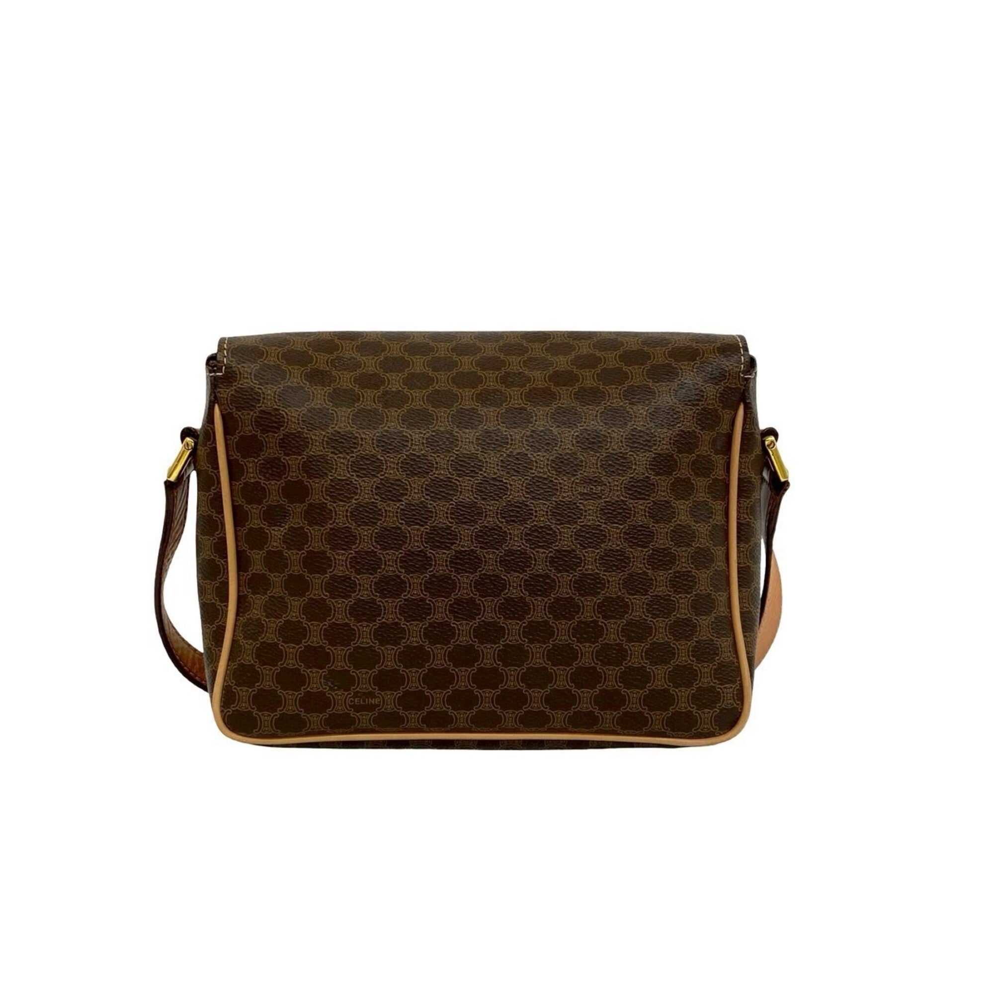 Celine Brown Leather Pvc Shoulder Bag (Pre-Owned)