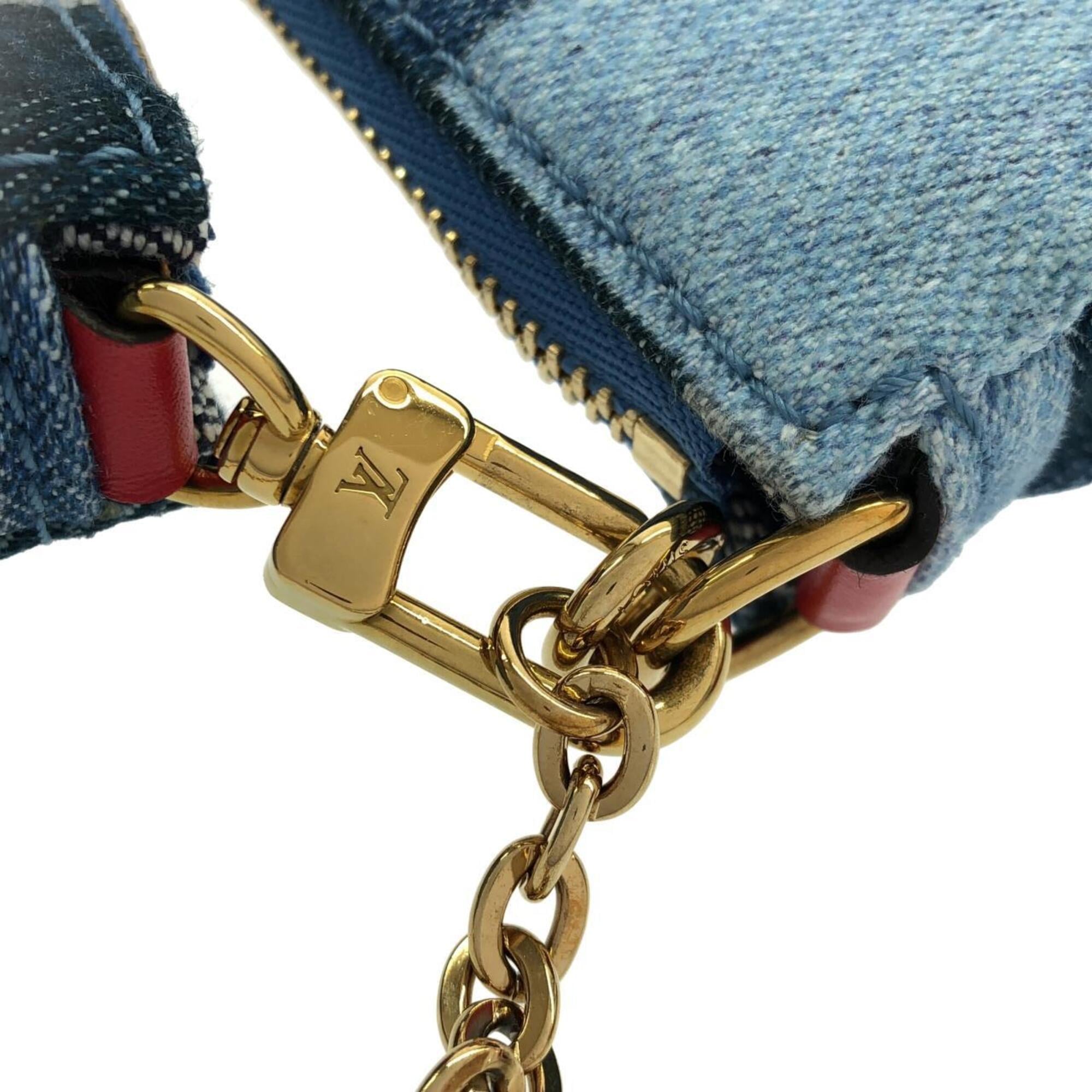 Louis Vuitton Blue Rouge Canvas Shoulder Bag (Pre-Owned)