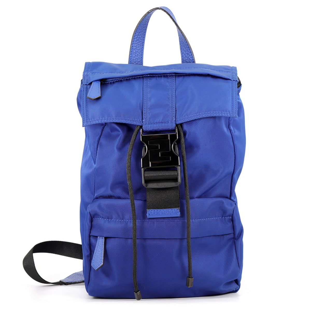 Fendi Black Blue Nylon Sling Bag (Pre-Owned)