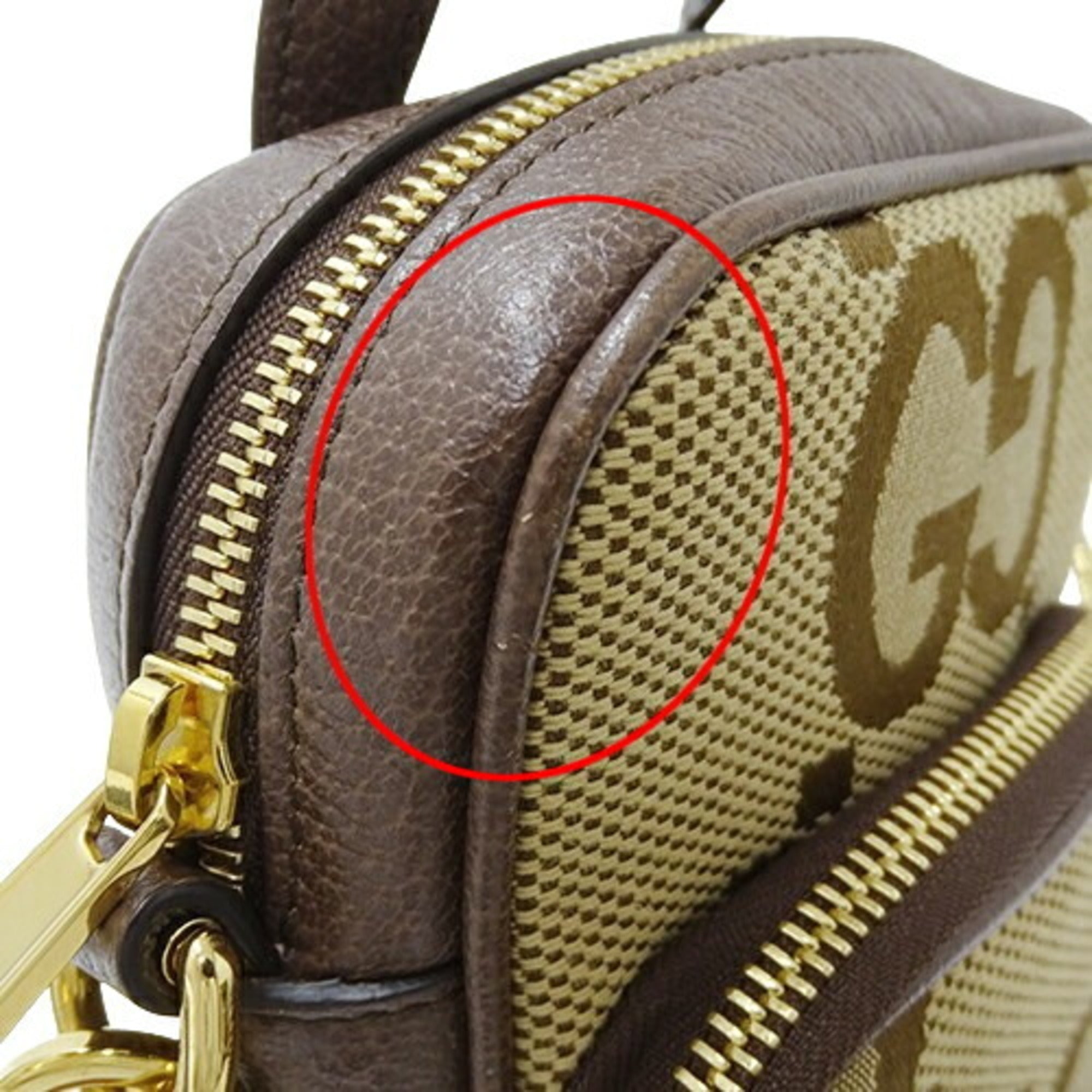 Gucci Beige Brown Gg Canvas Shoulder Bag (Pre-Owned)